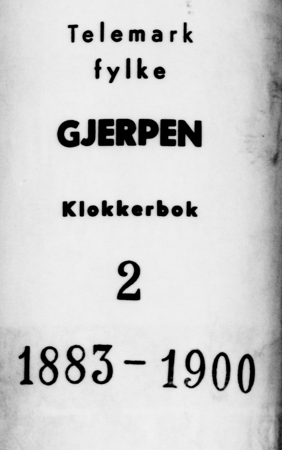 Gjerpen kirkebøker, SAKO/A-265/G/Ga/L0002: Parish register (copy) no. I 2, 1883-1900