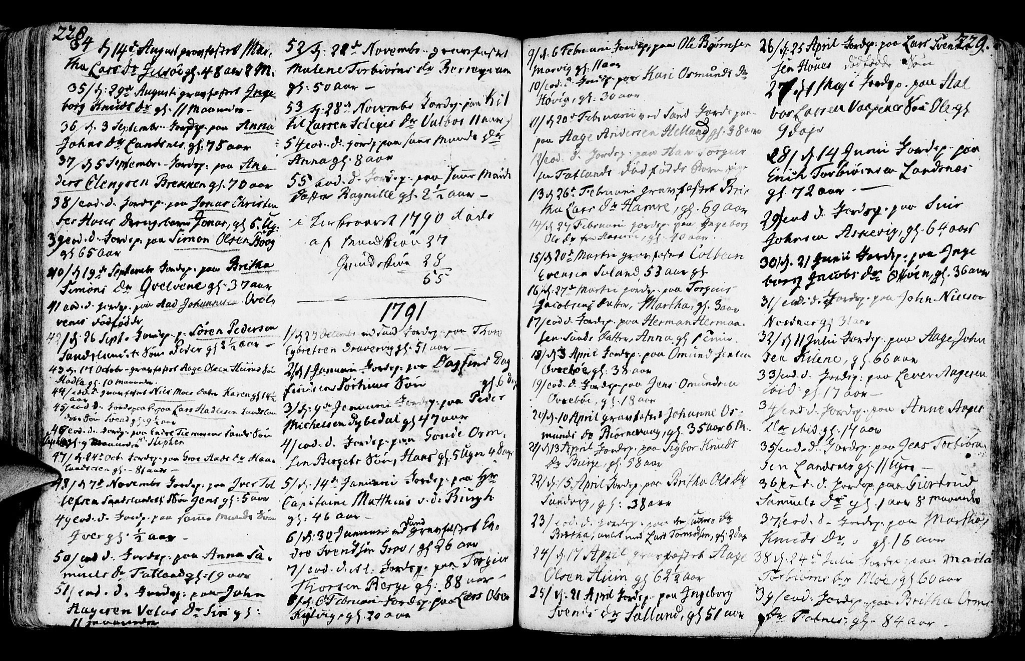 Jelsa sokneprestkontor, SAST/A-101842/01/IV: Parish register (official) no. A 3, 1768-1796, p. 228-229