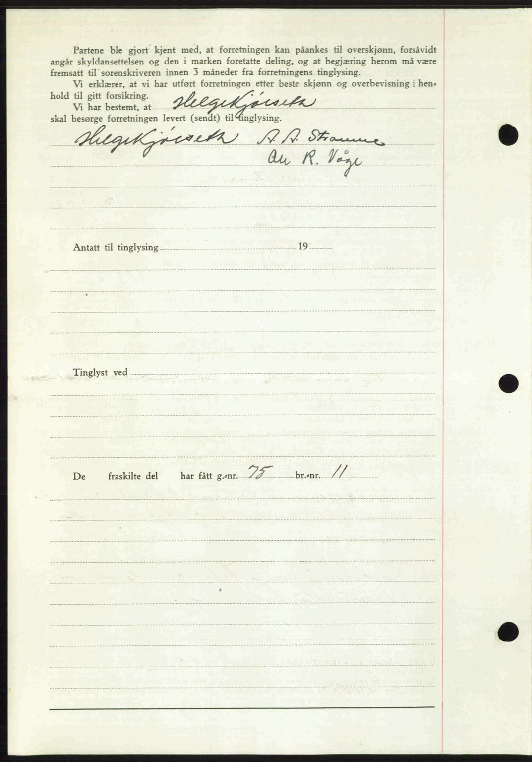 Romsdal sorenskriveri, AV/SAT-A-4149/1/2/2C: Mortgage book no. A24, 1947-1947, Diary no: : 2693/1947