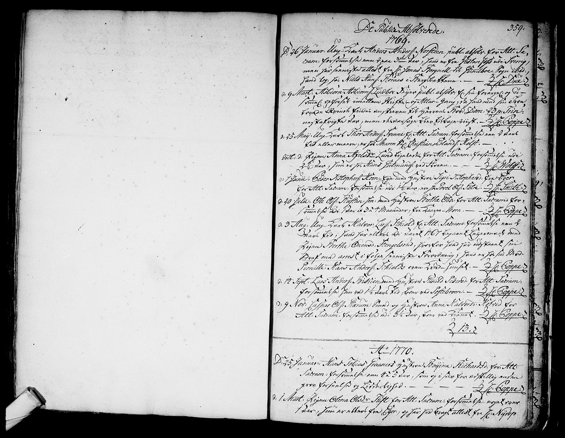 Kongsberg kirkebøker, SAKO/A-22/F/Fa/L0005: Parish register (official) no. I 5, 1769-1782, p. 359