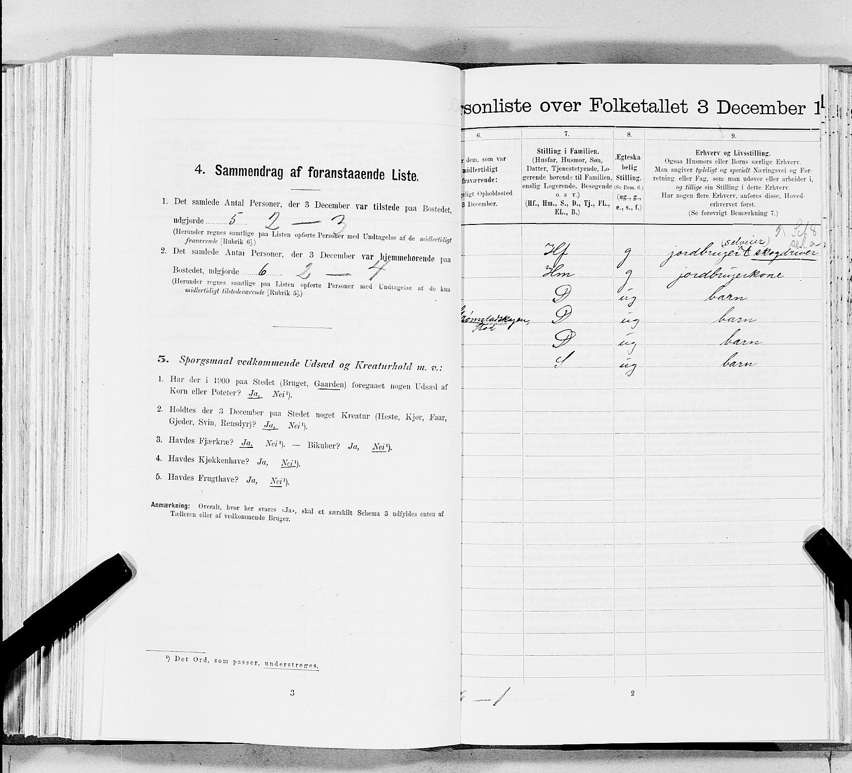SAT, 1900 census for Stod, 1900, p. 331