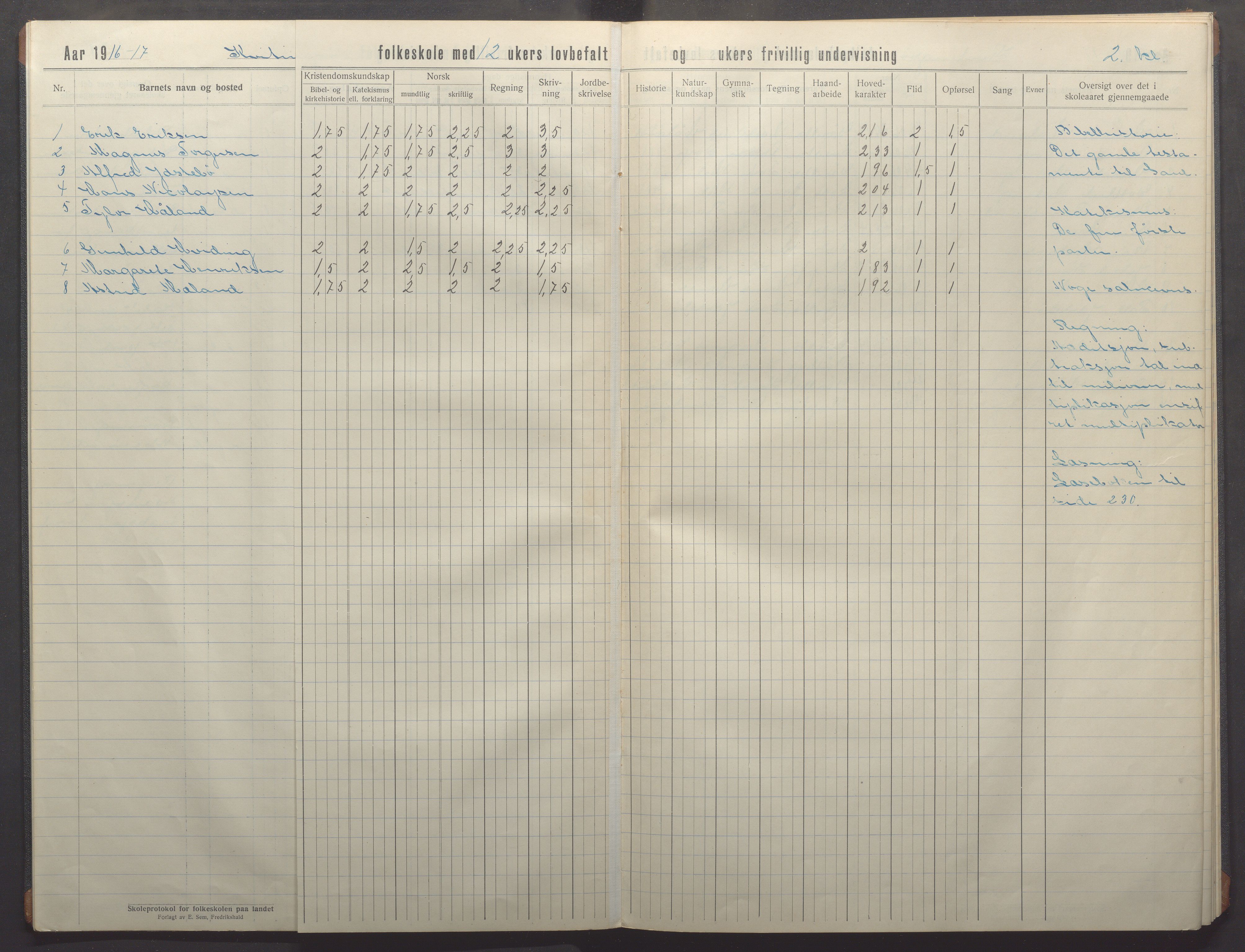 Kvitsøy kommune - Skolestyret, IKAR/K-100574/H/L0003: Skoleprotokoll, 1914-1922, p. 6