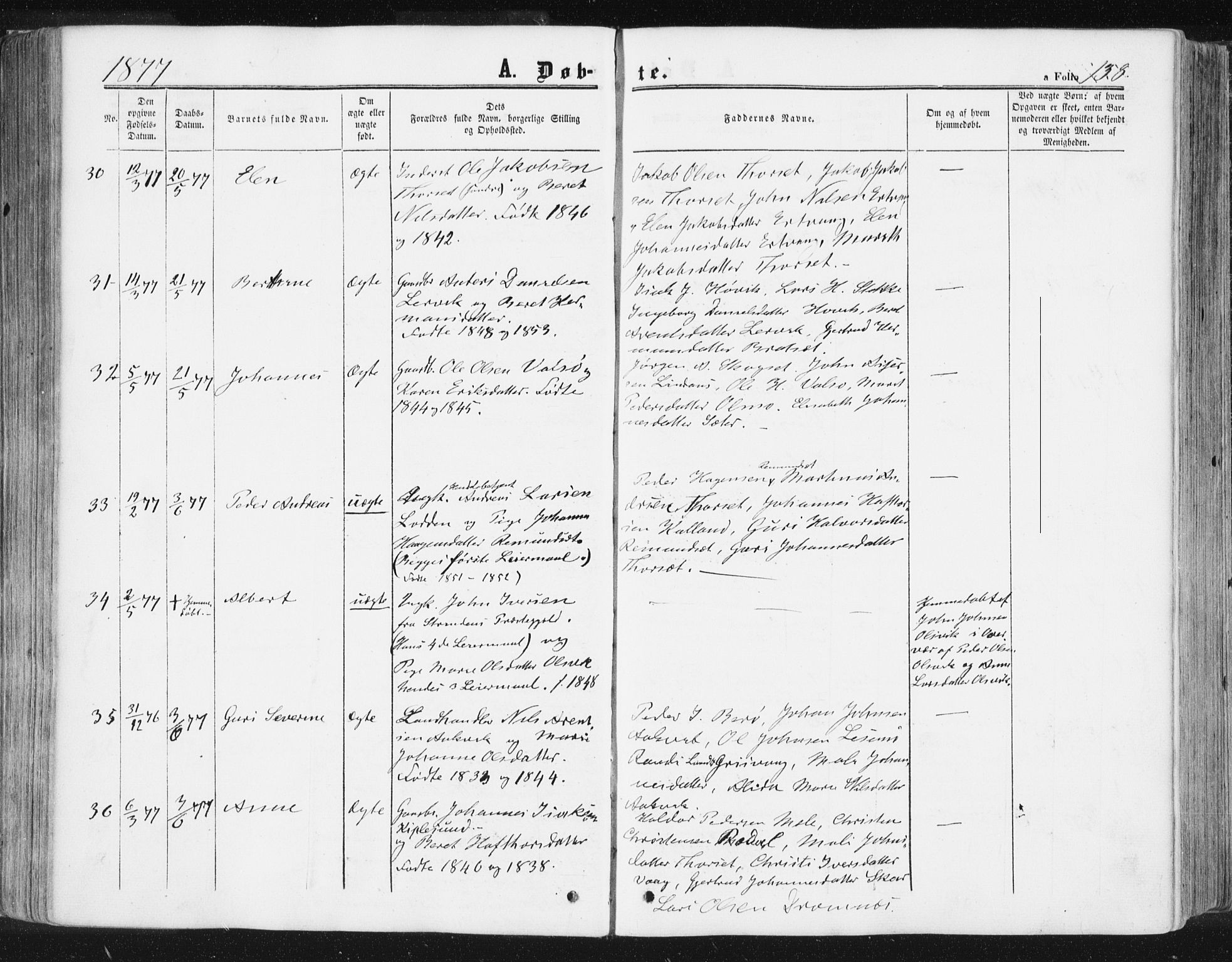 Ministerialprotokoller, klokkerbøker og fødselsregistre - Møre og Romsdal, AV/SAT-A-1454/578/L0905: Parish register (official) no. 578A04, 1859-1877, p. 138