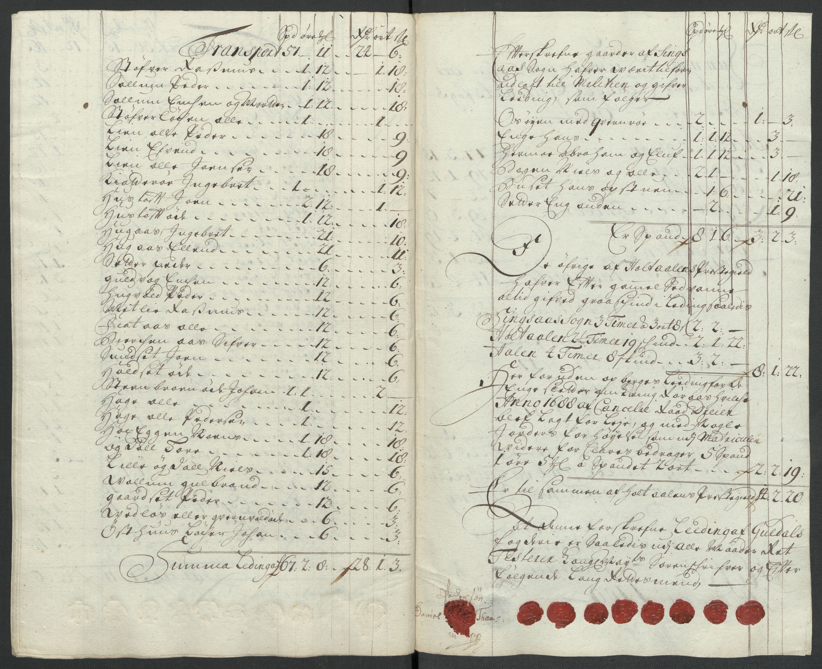 Rentekammeret inntil 1814, Reviderte regnskaper, Fogderegnskap, RA/EA-4092/R60/L3959: Fogderegnskap Orkdal og Gauldal, 1709, p. 321