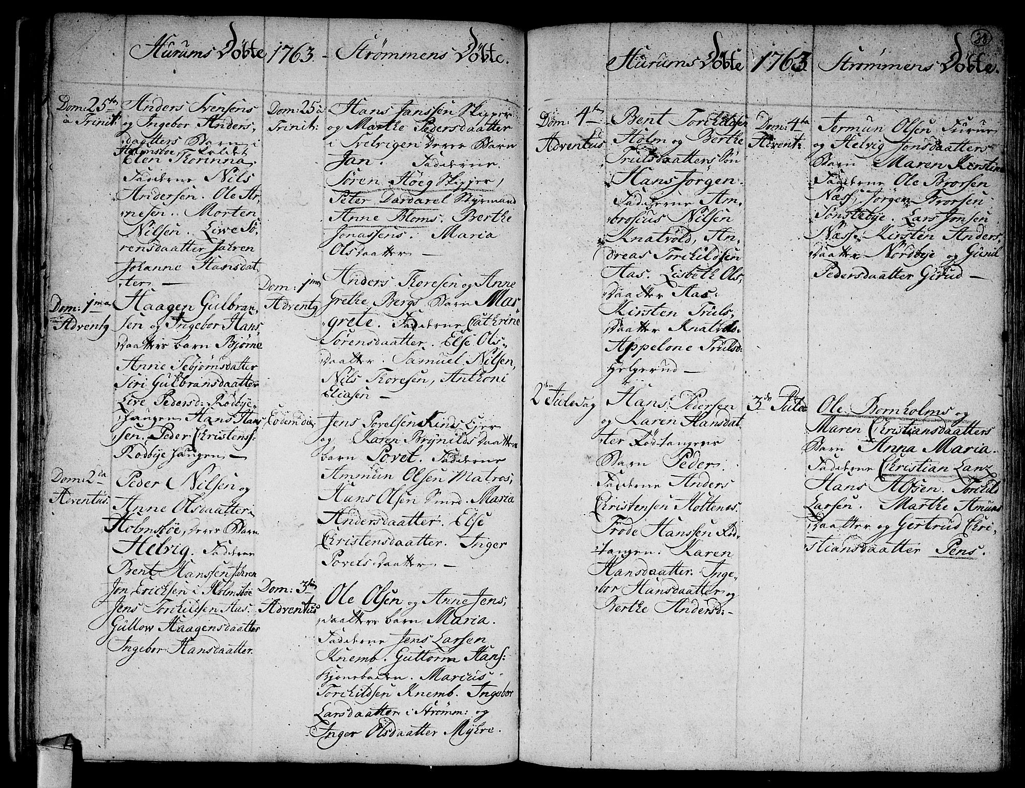 Hurum kirkebøker, SAKO/A-229/F/Fa/L0006: Parish register (official) no. 6, 1756-1770, p. 38