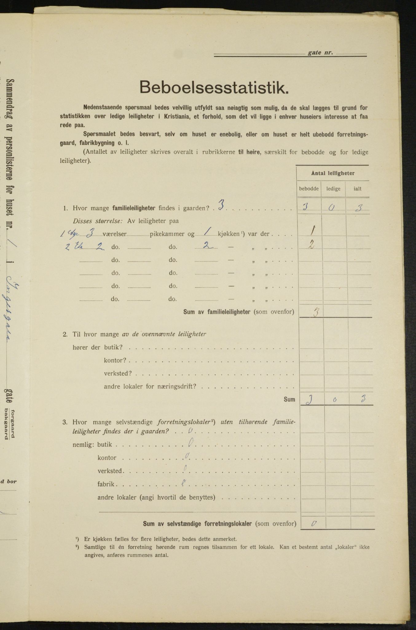 OBA, Municipal Census 1913 for Kristiania, 1913, p. 43718