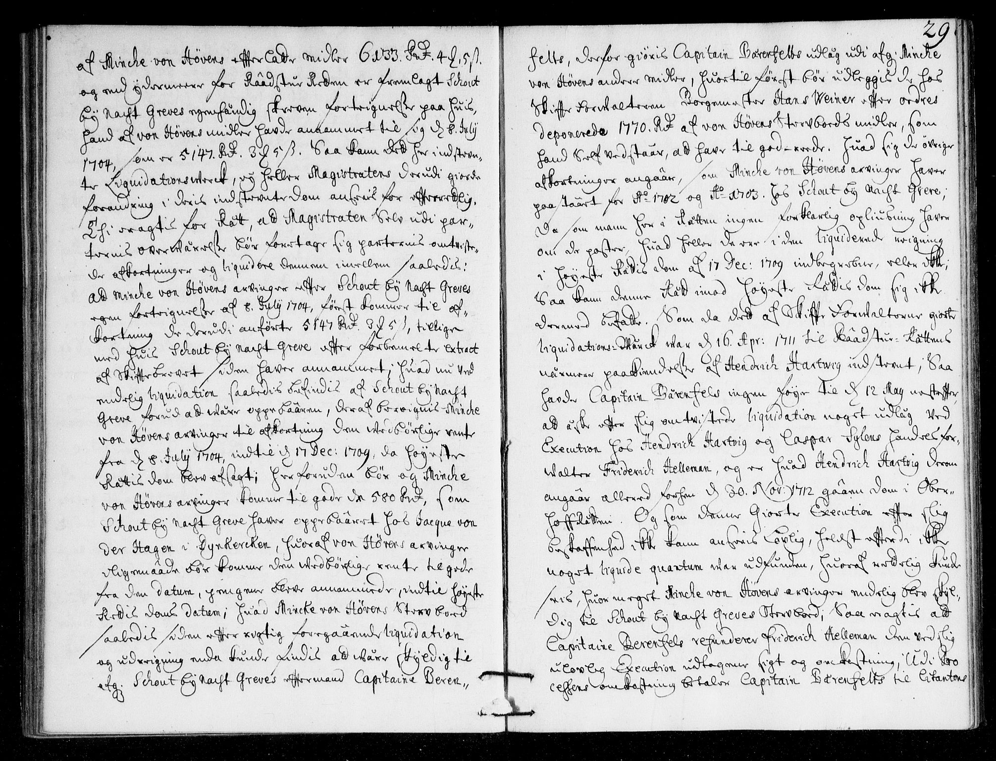 Overhoffretten 1667-1797, AV/RA-EA-2884/Ac/L0148: Voteringsprotokoll, 1713, p. 28b-29a