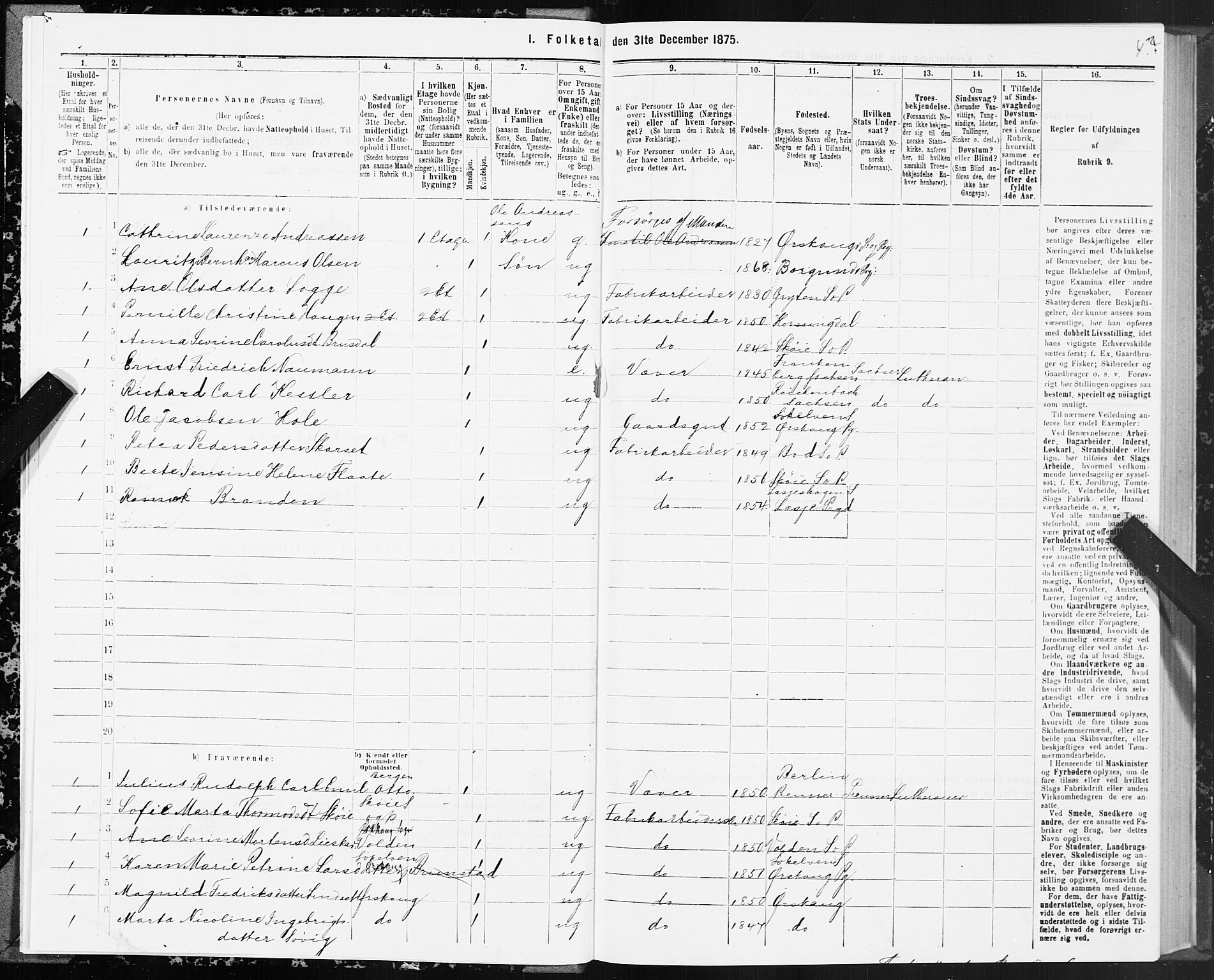SAT, 1875 census for 1501P Ålesund, 1875, p. 4004