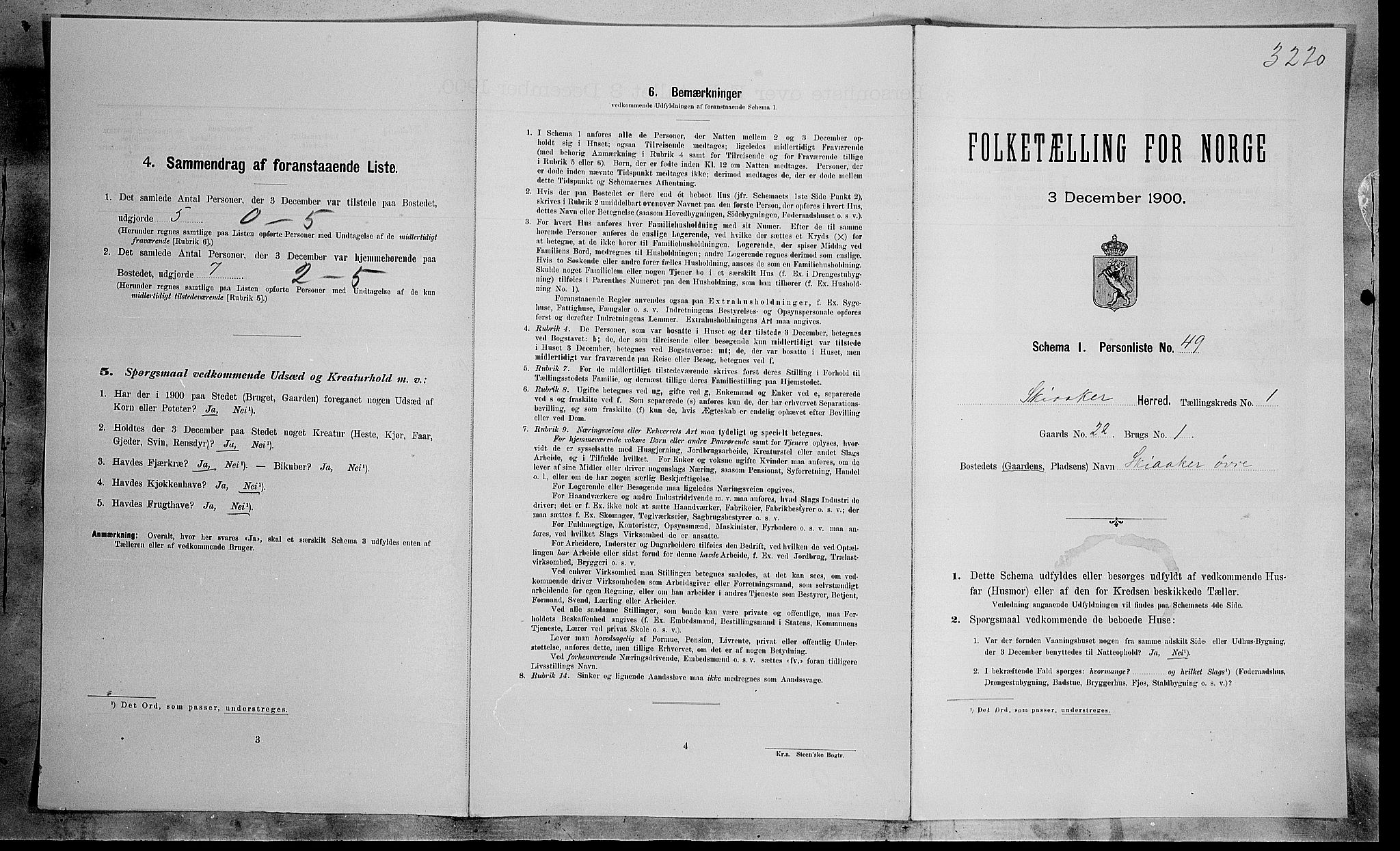 SAH, 1900 census for Skjåk, 1900, p. 130