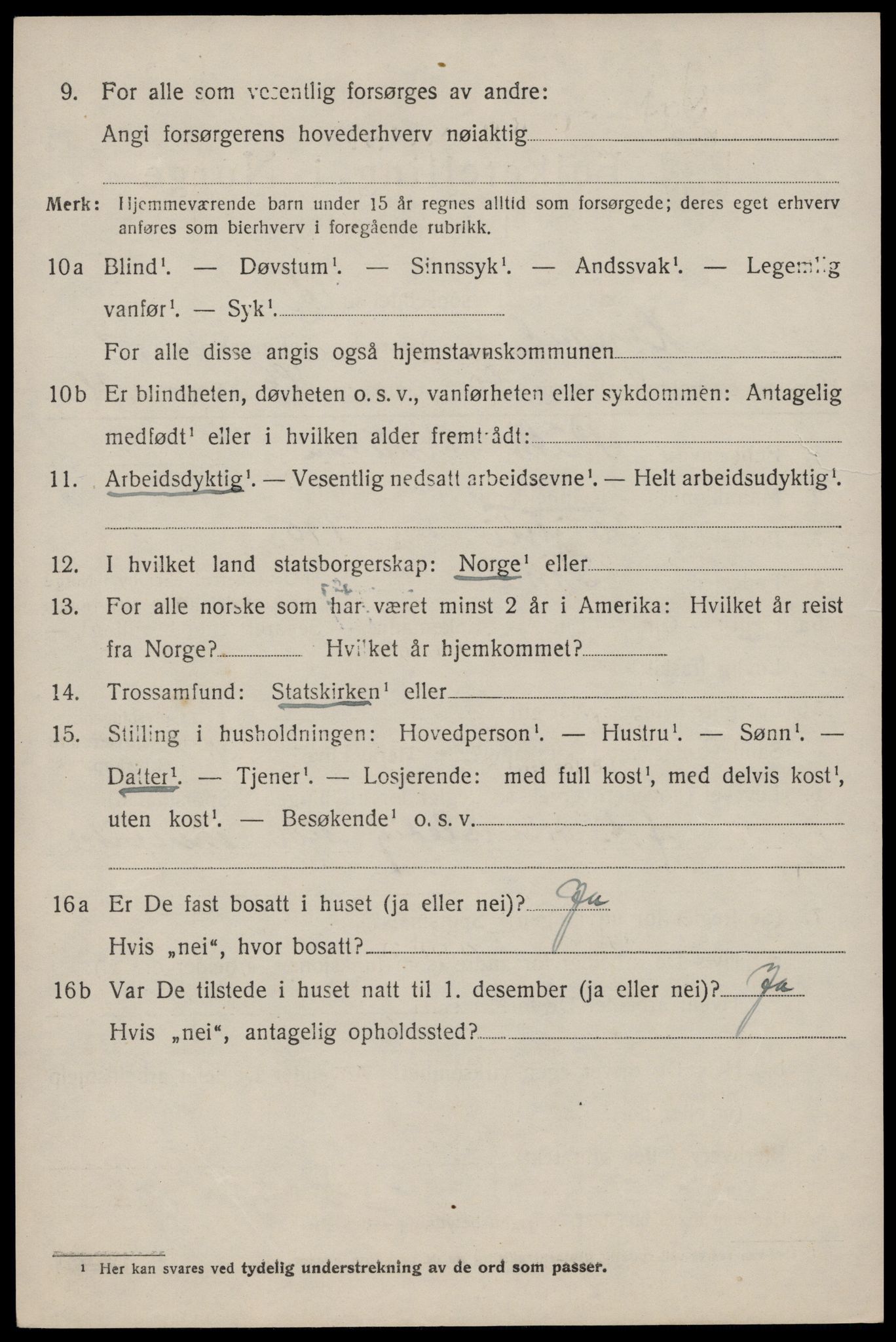 SAST, 1920 census for Høyland, 1920, p. 6321