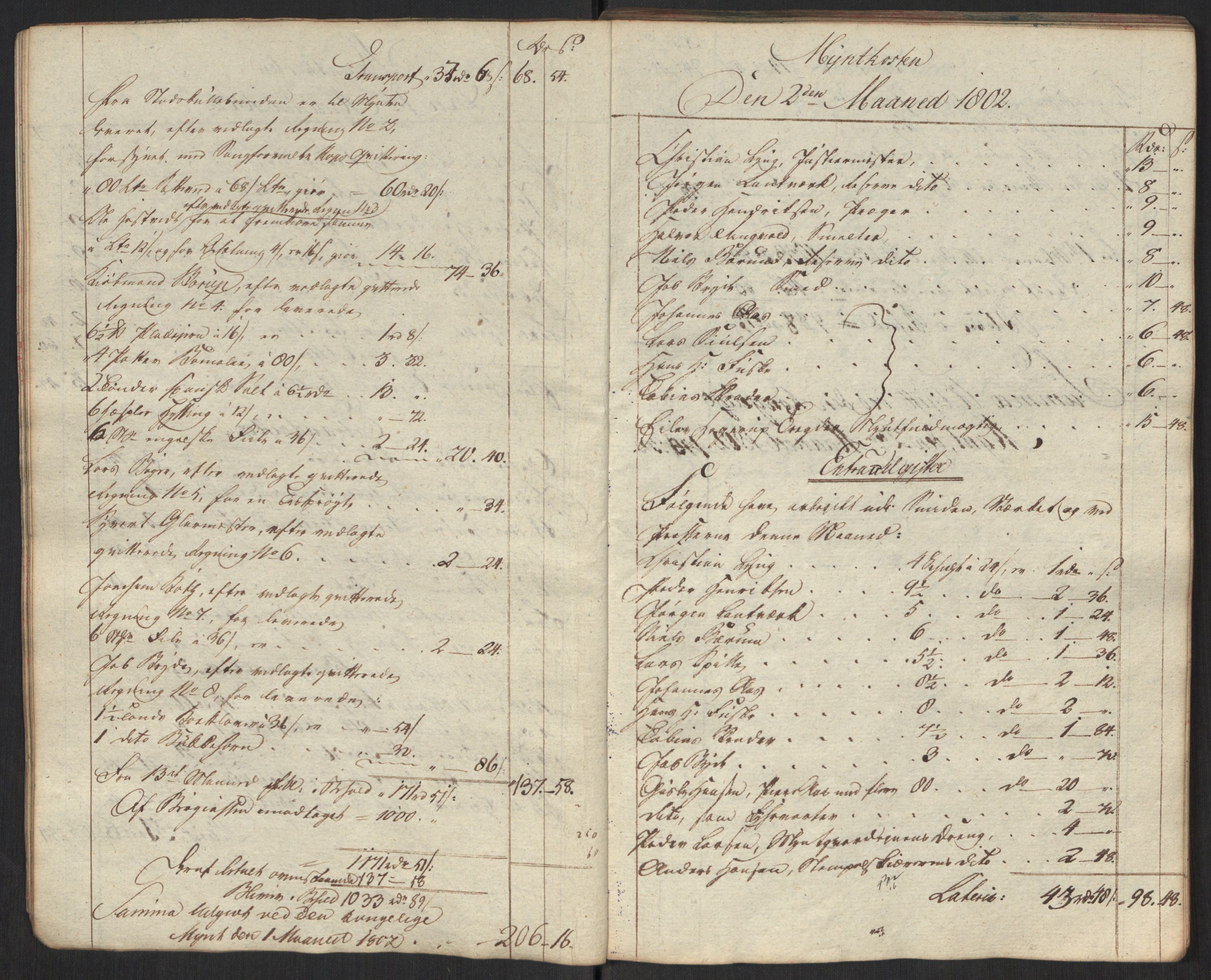 Rentekammeret inntil 1814, Realistisk ordnet avdeling, AV/RA-EA-4070/Oa/L0010: [Y8]: Regninger for Kongsbergs mynt., 1760-1805, p. 618