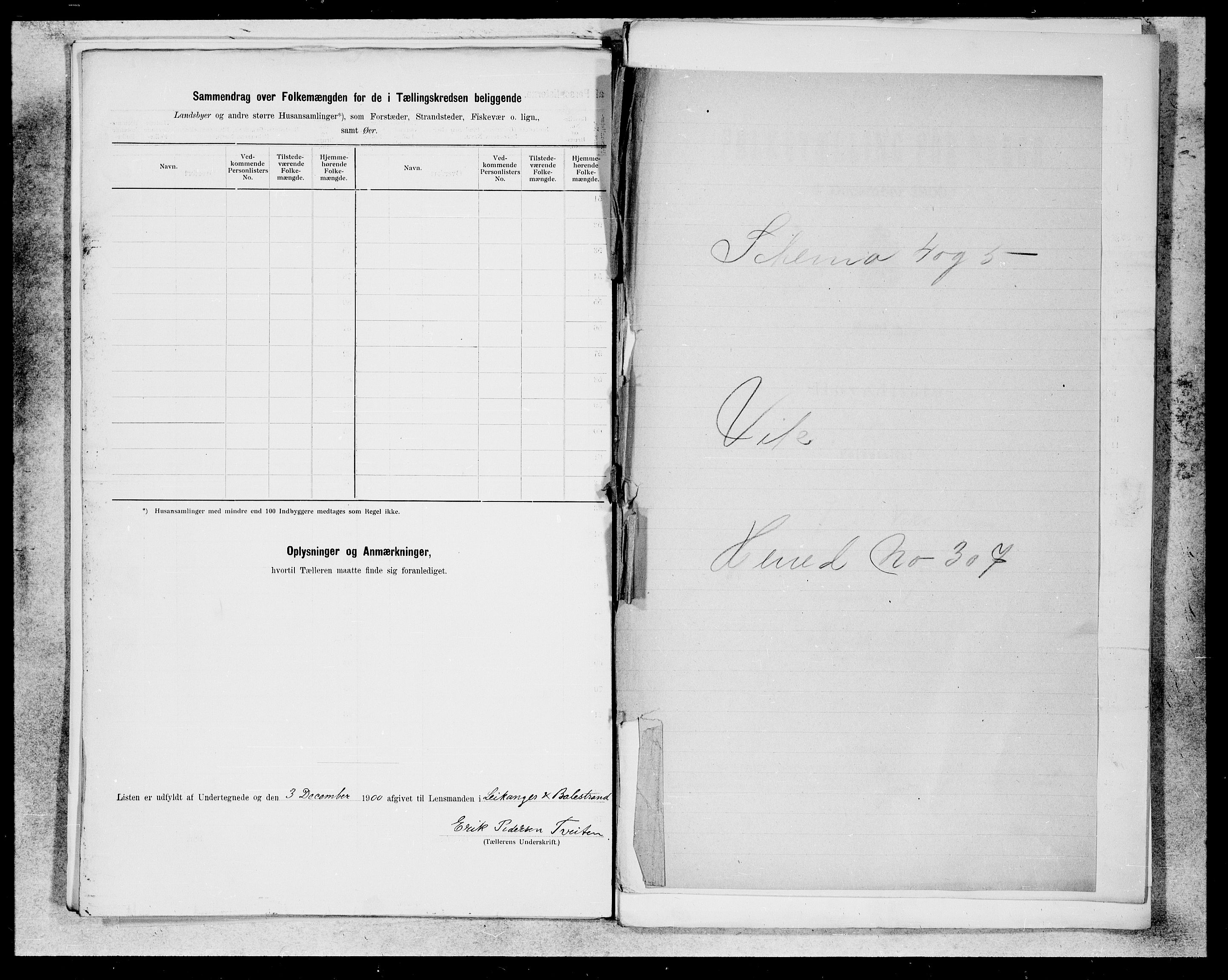 SAB, 1900 census for Balestrand, 1900, p. 25