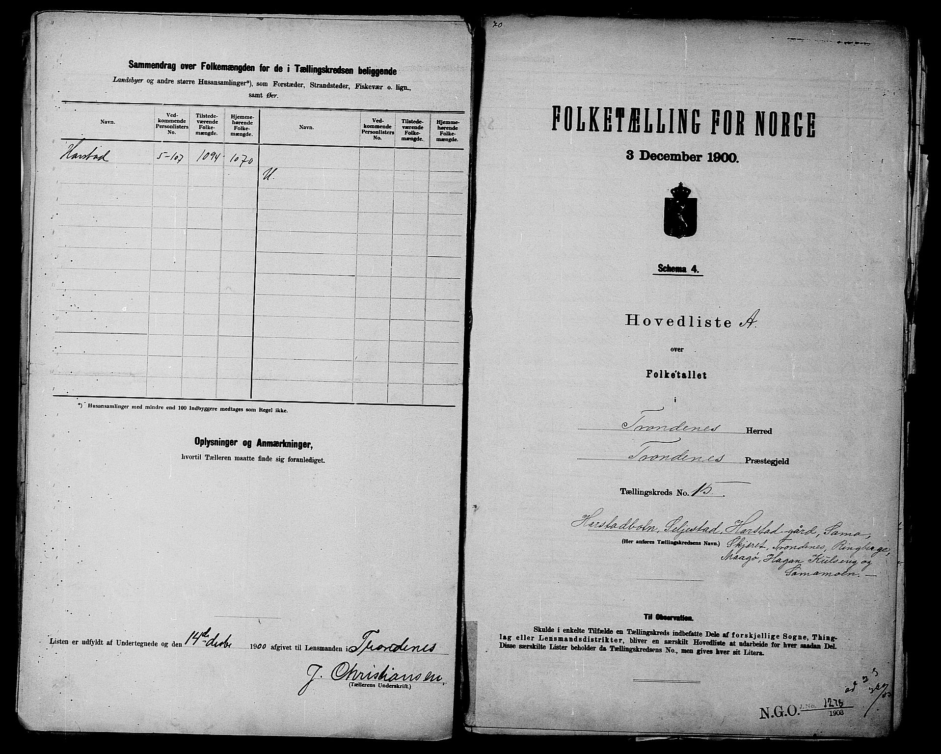 SATØ, 1900 census for Trondenes, 1900, p. 40