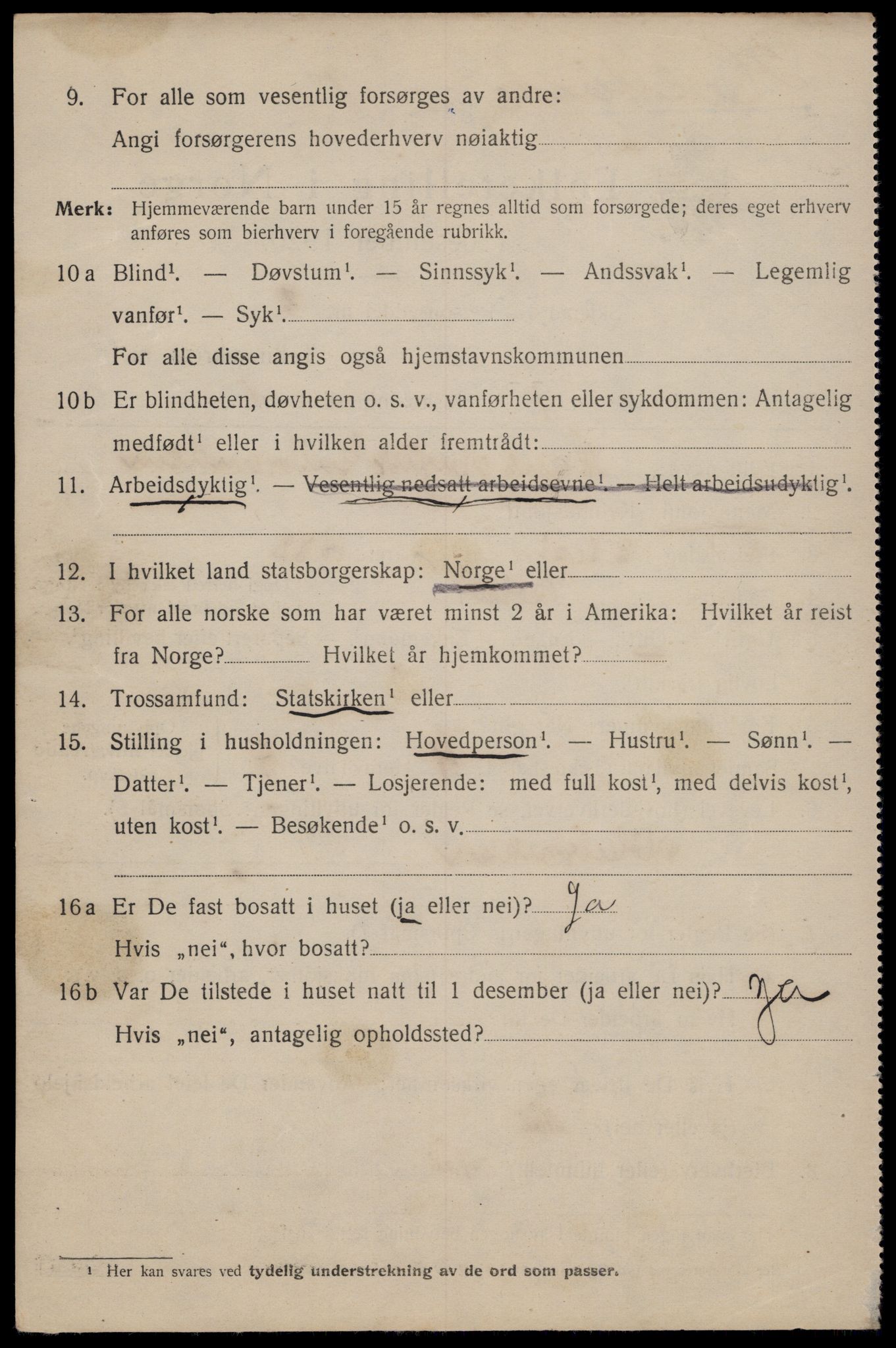 SAT, 1920 census for Trondheim, 1920, p. 60129