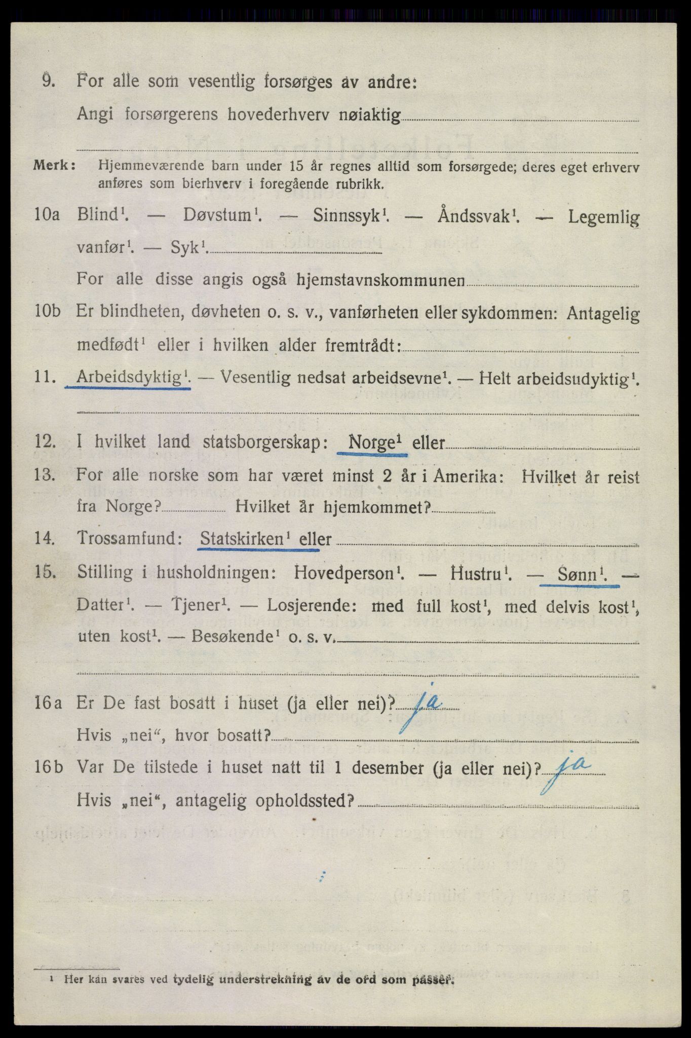 SAKO, 1920 census for Sandeherred, 1920, p. 4121