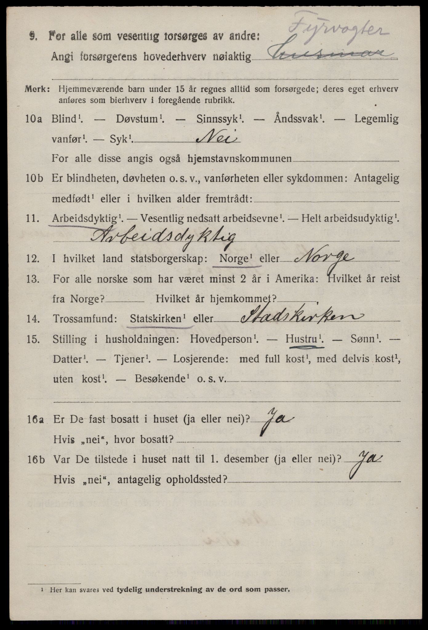 SAST, 1920 census for Skåre, 1920, p. 4711