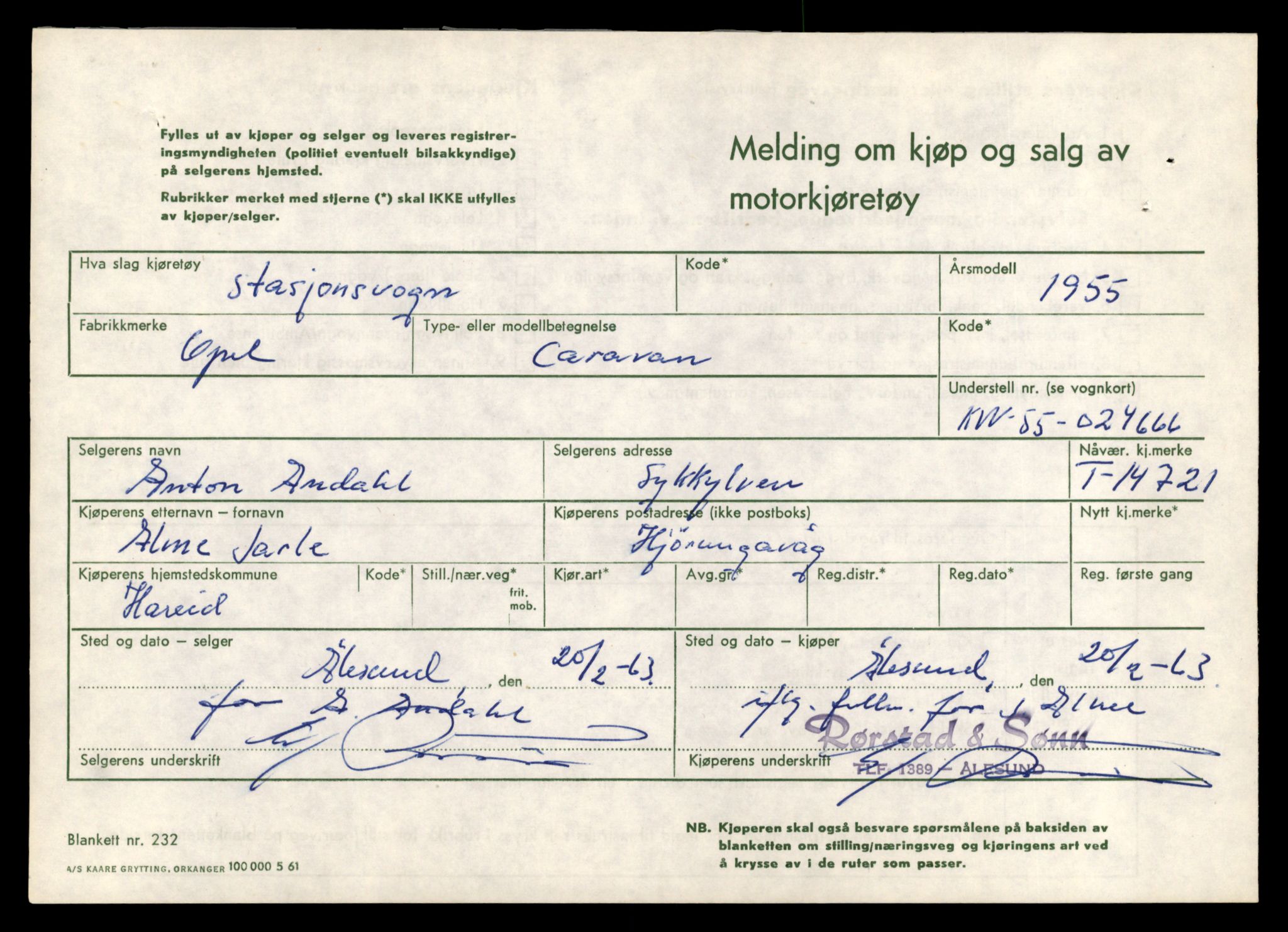 Møre og Romsdal vegkontor - Ålesund trafikkstasjon, AV/SAT-A-4099/F/Fe/L0048: Registreringskort for kjøretøy T 14721 - T 14863, 1927-1998, p. 27