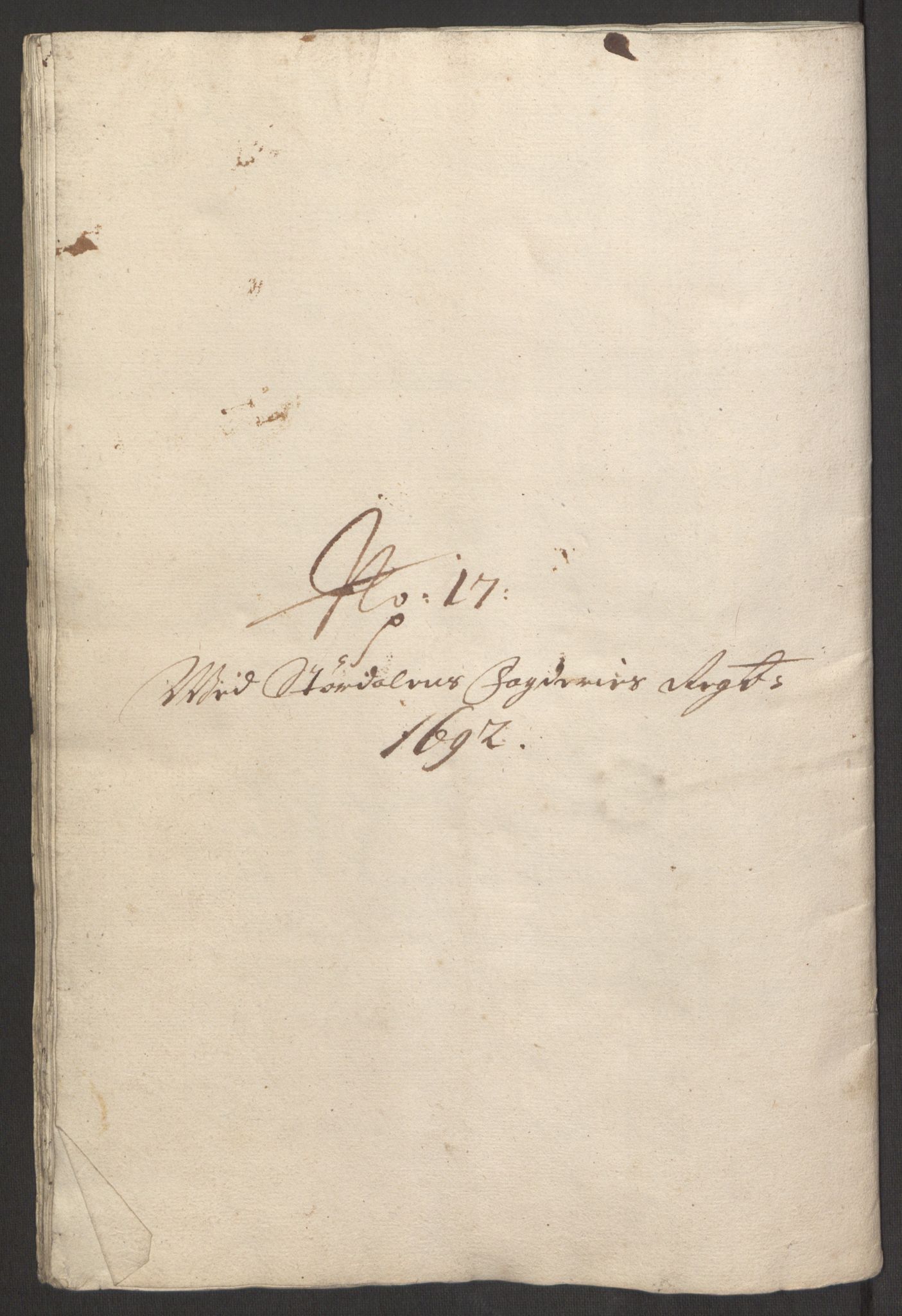 Rentekammeret inntil 1814, Reviderte regnskaper, Fogderegnskap, AV/RA-EA-4092/R62/L4185: Fogderegnskap Stjørdal og Verdal, 1692, p. 330