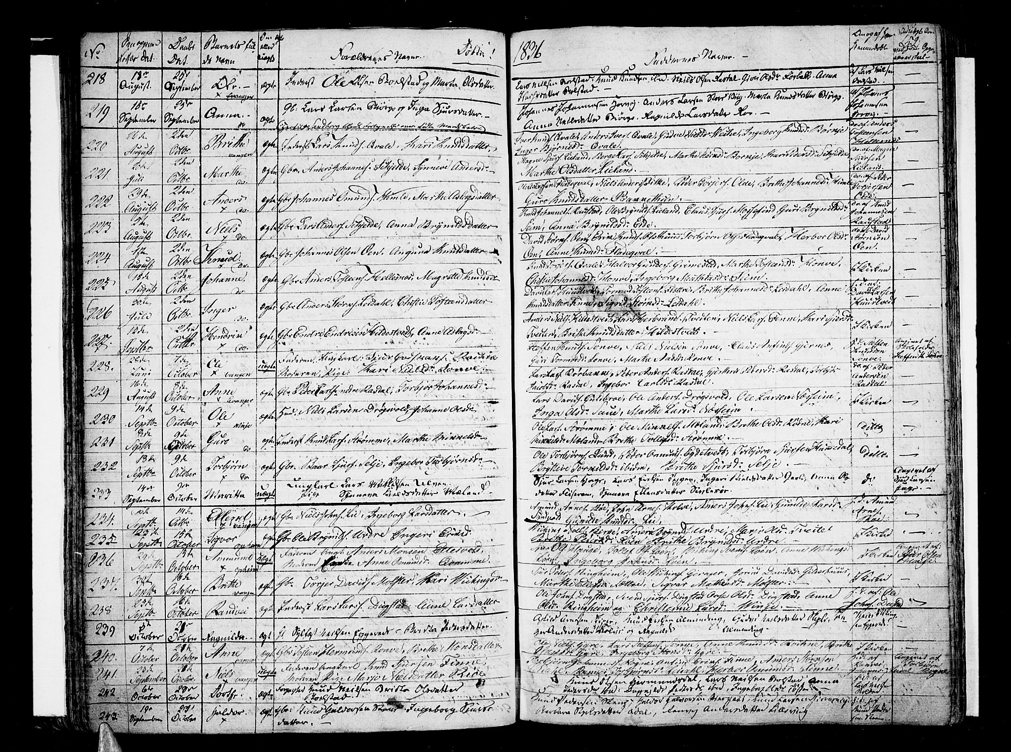 Voss sokneprestembete, AV/SAB-A-79001/H/Haa: Parish register (official) no. A 12, 1823-1837, p. 152