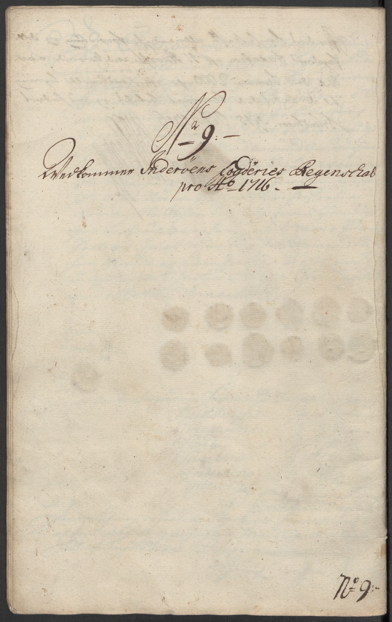 Rentekammeret inntil 1814, Reviderte regnskaper, Fogderegnskap, AV/RA-EA-4092/R63/L4324: Fogderegnskap Inderøy, 1716, p. 159