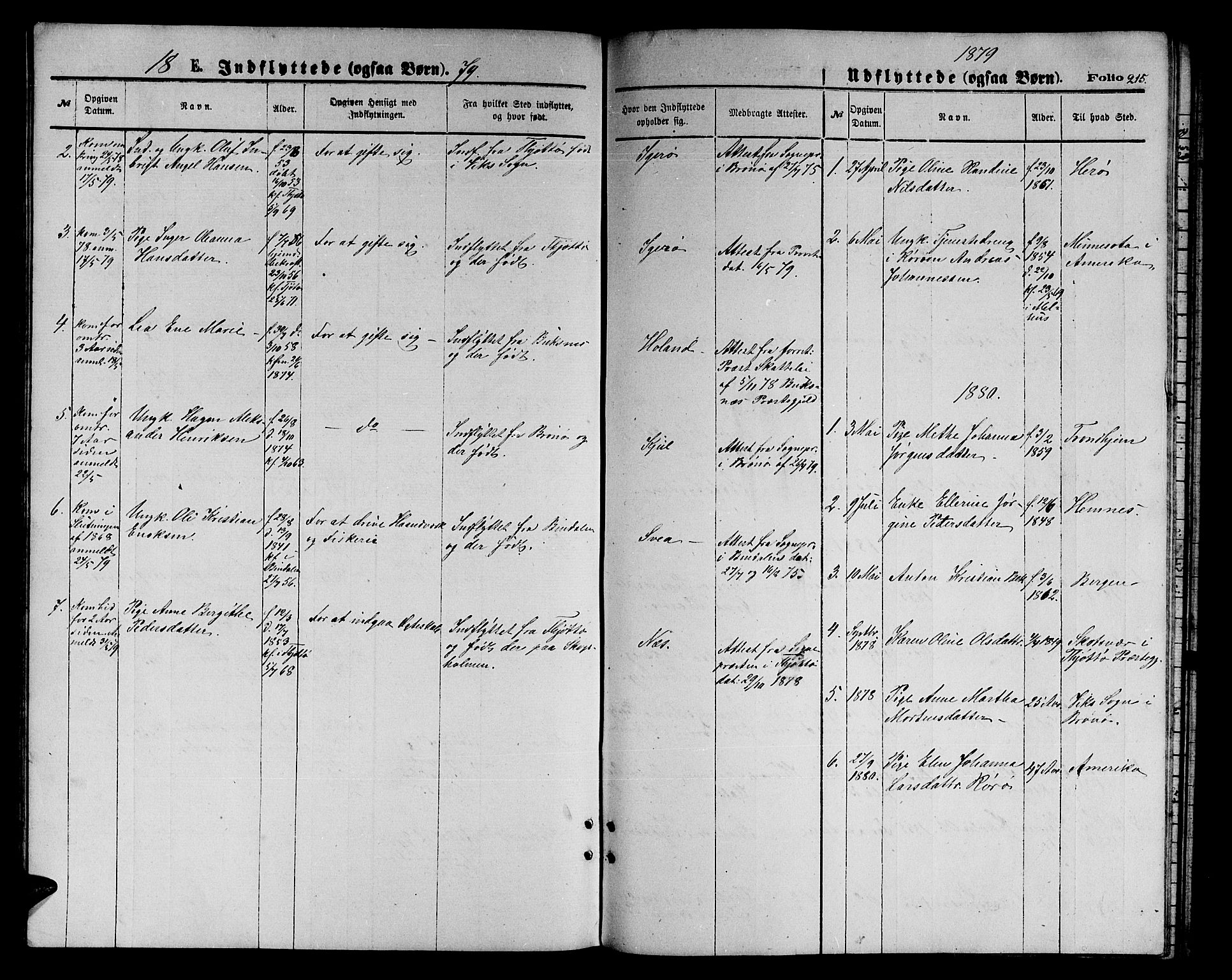 Ministerialprotokoller, klokkerbøker og fødselsregistre - Nordland, AV/SAT-A-1459/816/L0252: Parish register (copy) no. 816C02, 1871-1885, p. 215