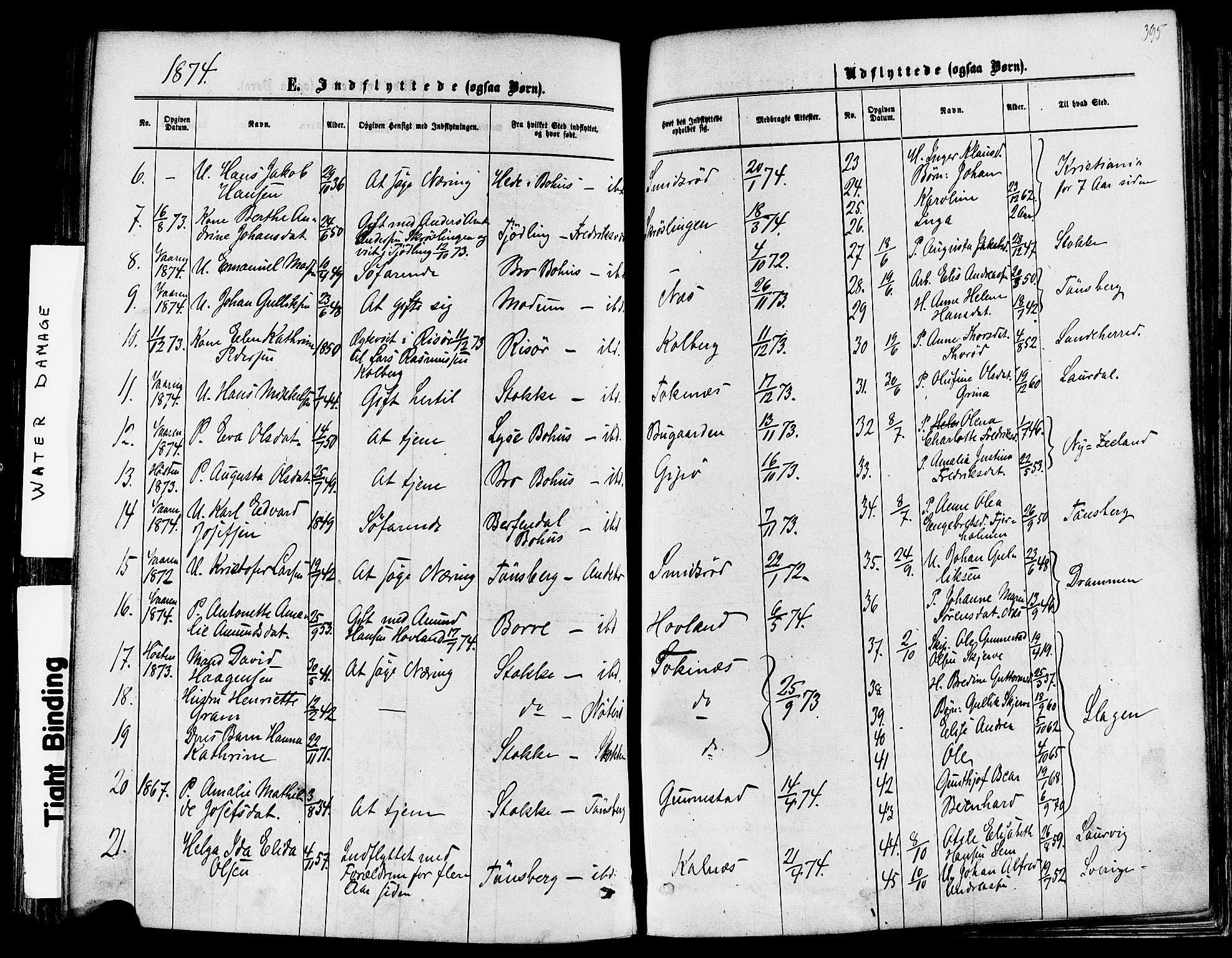 Nøtterøy kirkebøker, AV/SAKO-A-354/F/Fa/L0007: Parish register (official) no. I 7, 1865-1877, p. 395