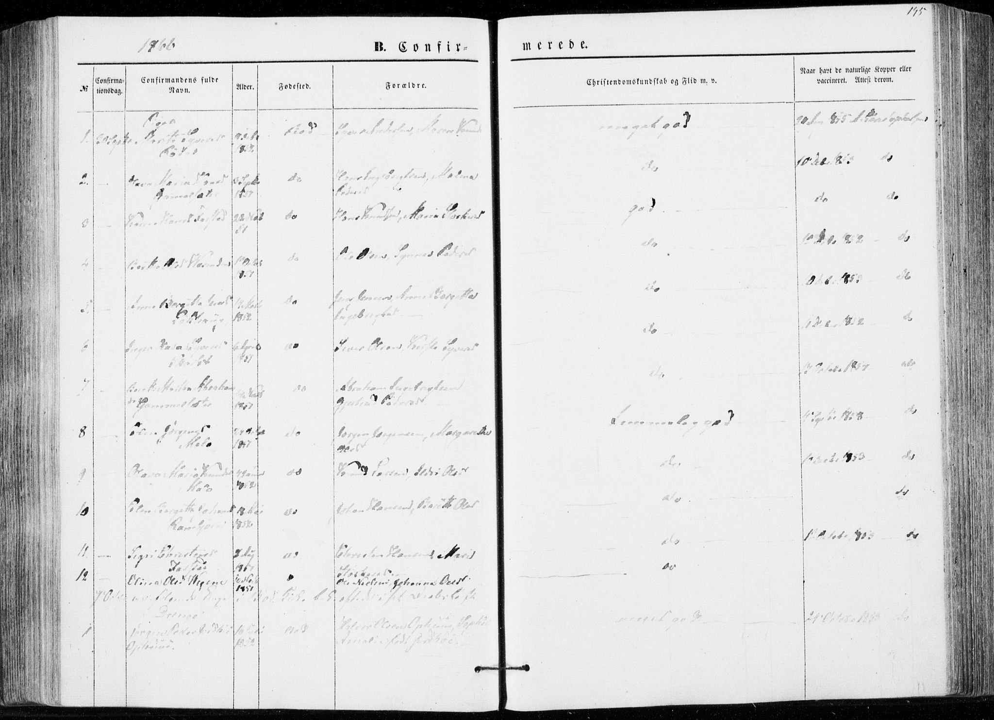 Ministerialprotokoller, klokkerbøker og fødselsregistre - Møre og Romsdal, AV/SAT-A-1454/566/L0767: Parish register (official) no. 566A06, 1852-1868, p. 145