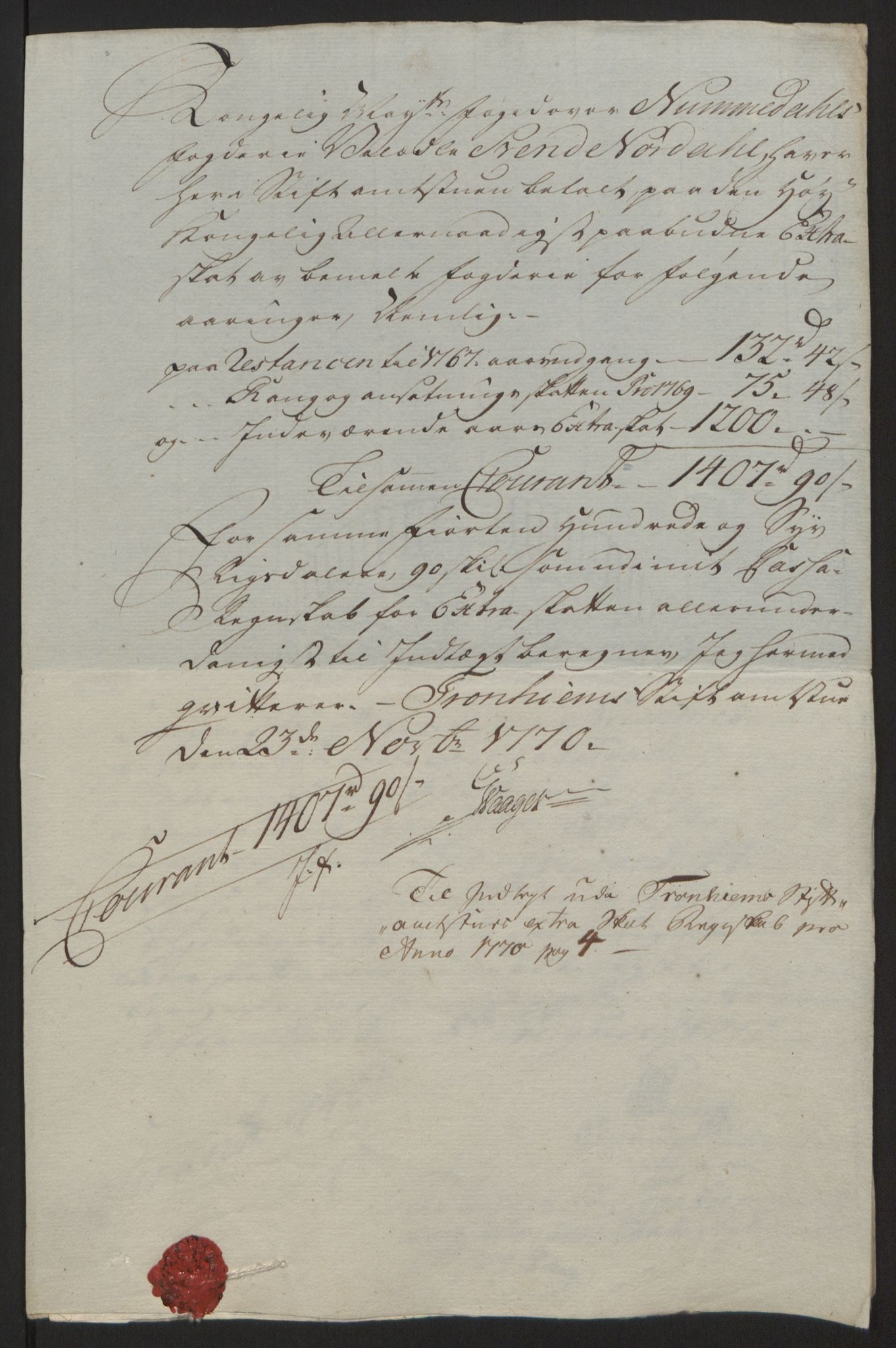 Rentekammeret inntil 1814, Reviderte regnskaper, Fogderegnskap, RA/EA-4092/R64/L4502: Ekstraskatten Namdal, 1762-1772, p. 377