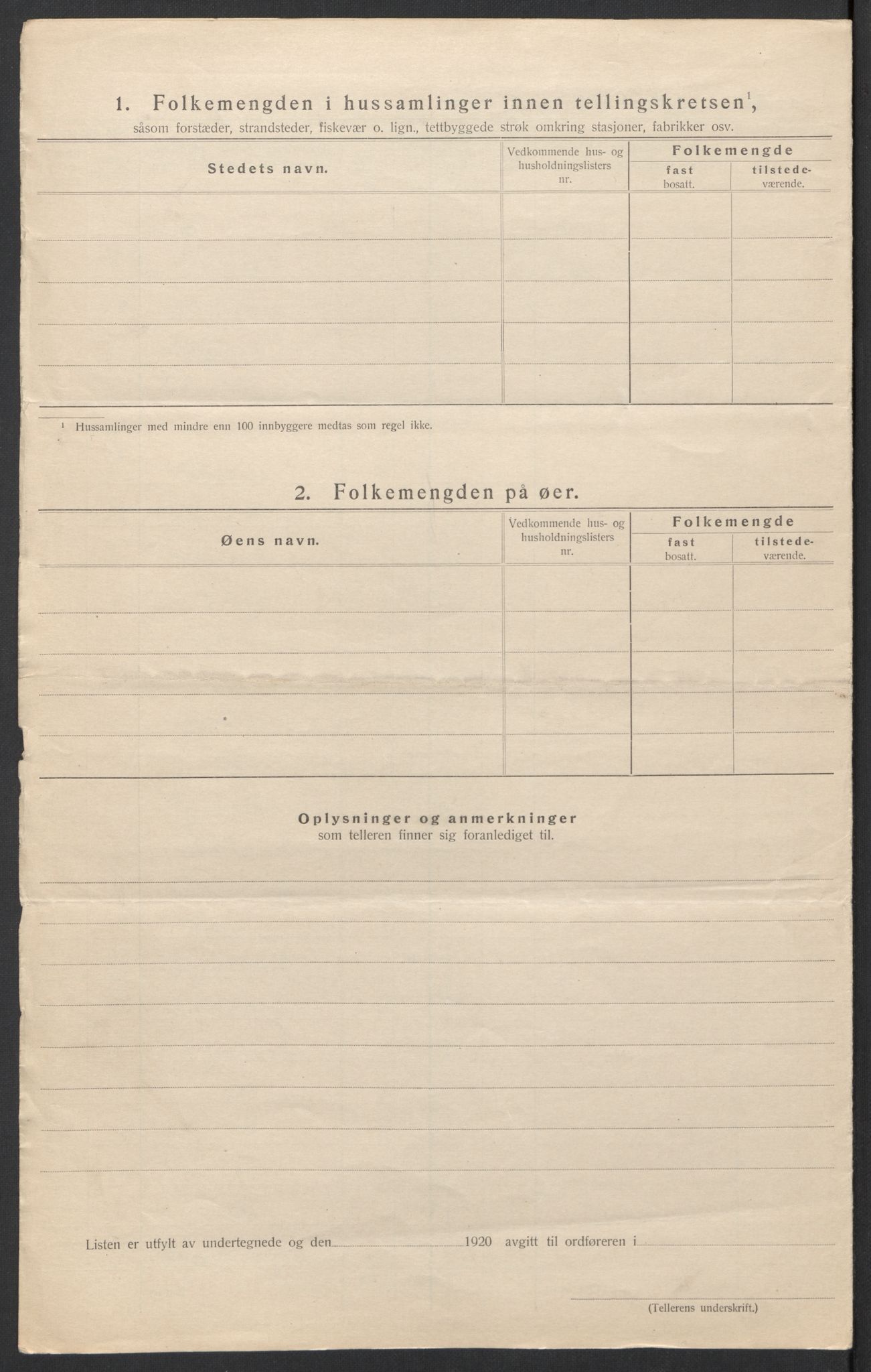 SAT, 1920 census for Vatne, 1920, p. 11