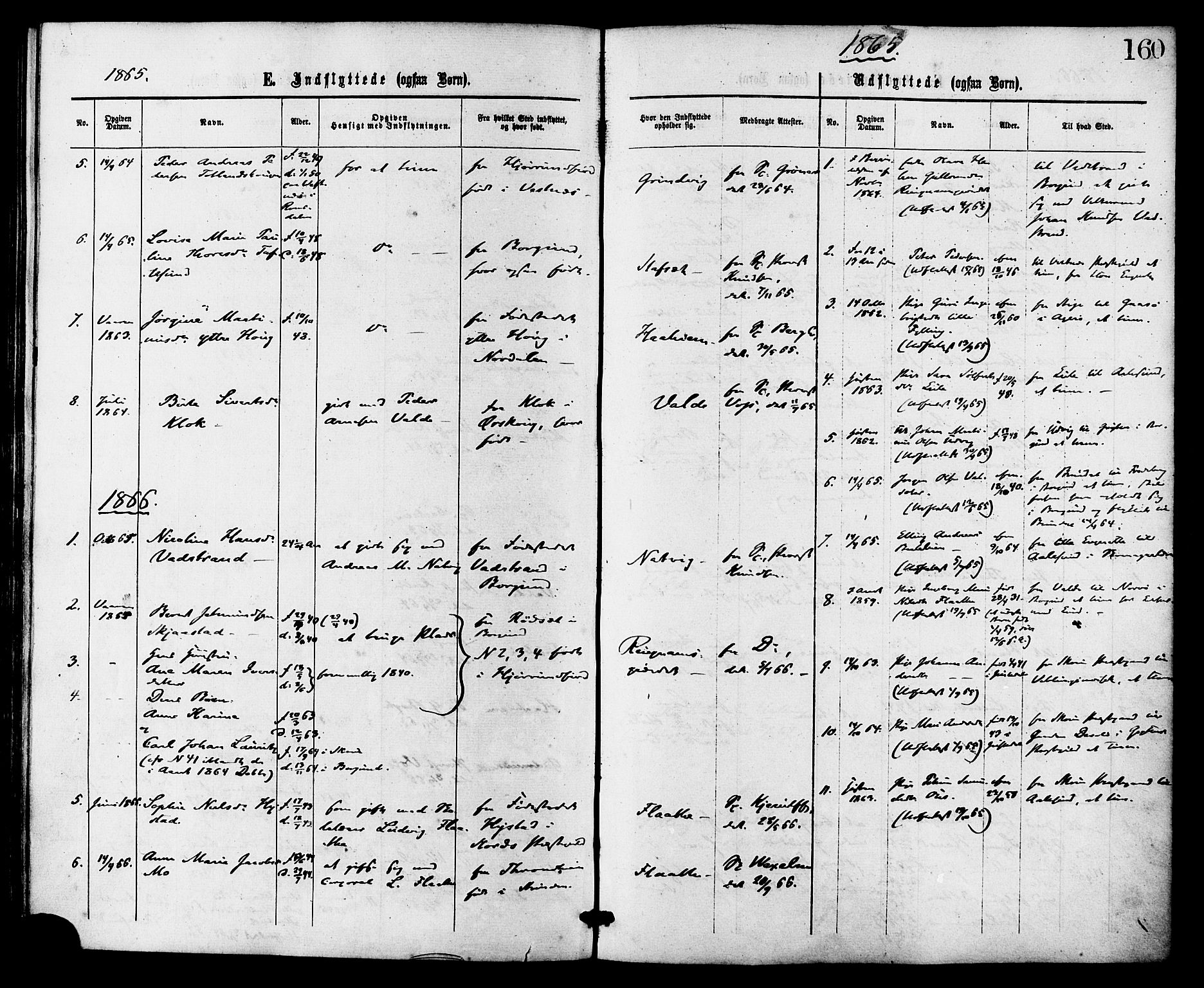 Ministerialprotokoller, klokkerbøker og fødselsregistre - Møre og Romsdal, AV/SAT-A-1454/524/L0355: Parish register (official) no. 524A07, 1864-1879, p. 160