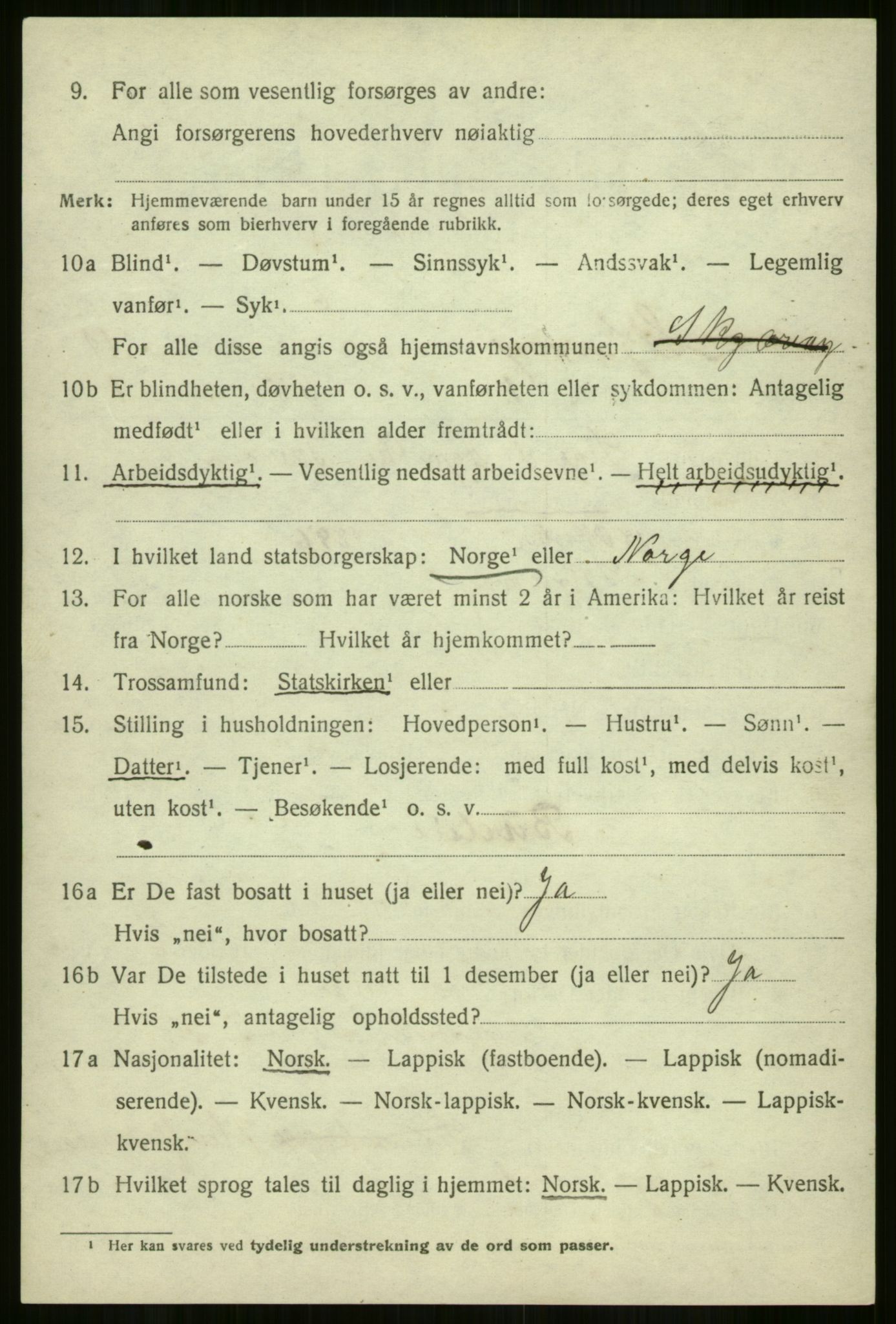 SATØ, 1920 census for Skjervøy, 1920, p. 5612