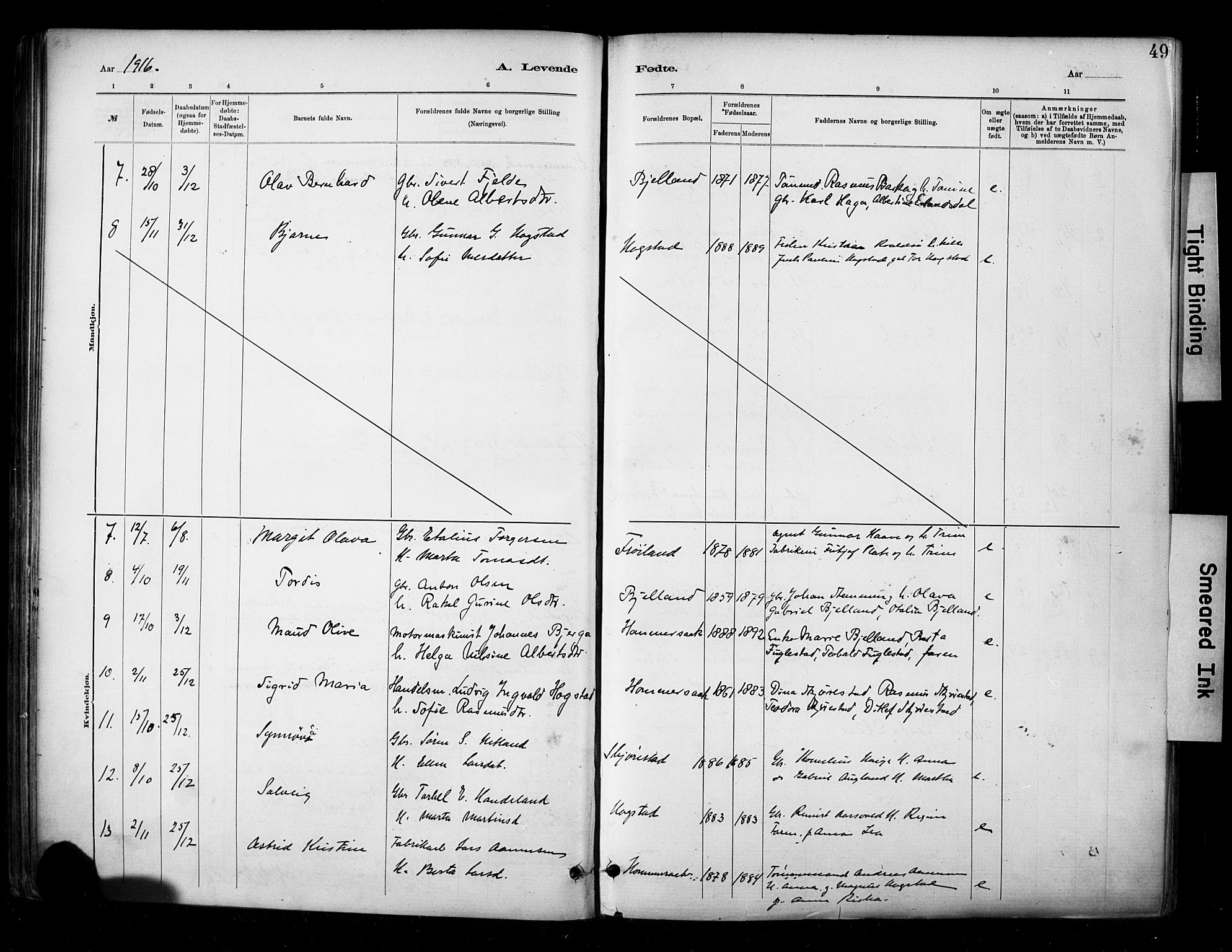 Hetland sokneprestkontor, AV/SAST-A-101826/30/30BA/L0010: Parish register (official) no. A 10, 1882-1925, p. 49