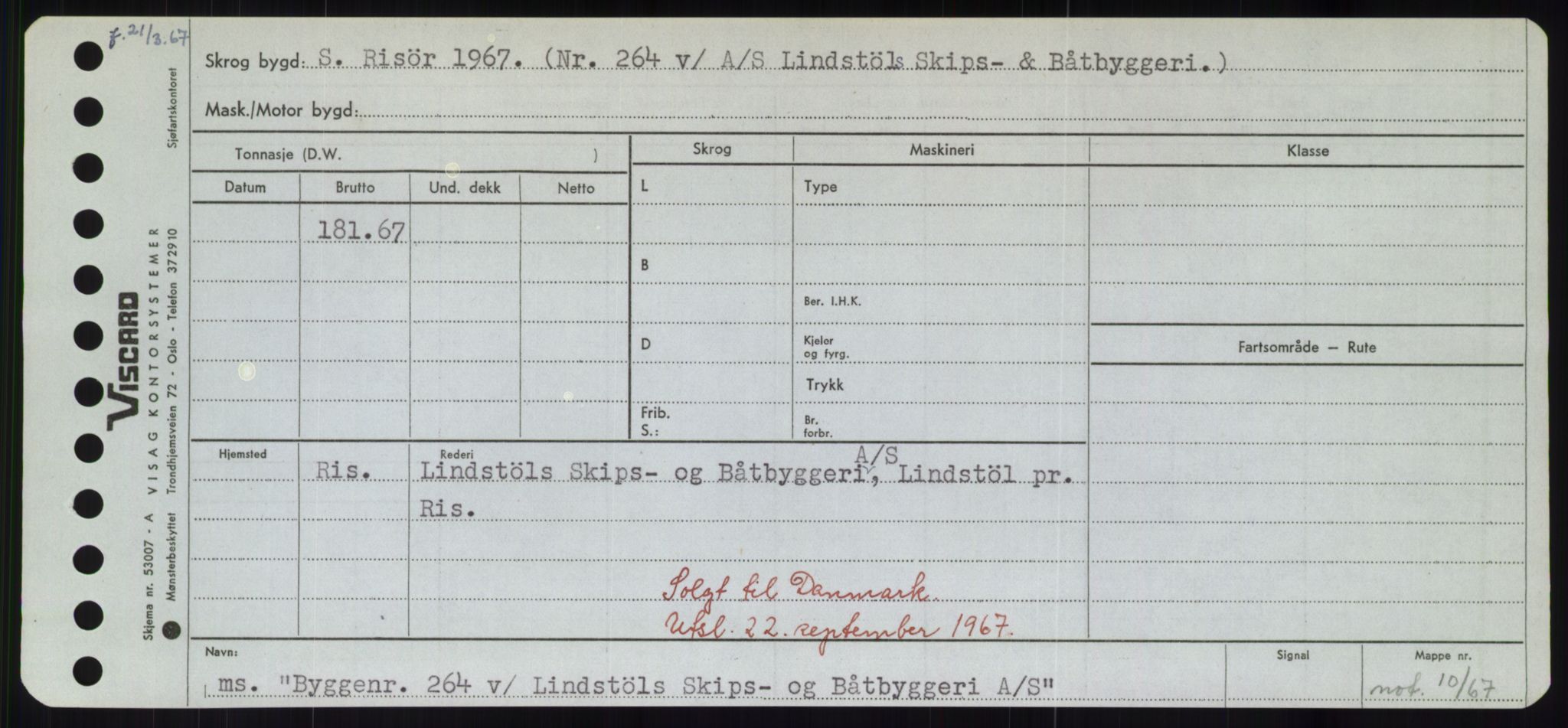 Sjøfartsdirektoratet med forløpere, Skipsmålingen, RA/S-1627/H/Hd/L0006: Fartøy, Byg-Båt, p. 503