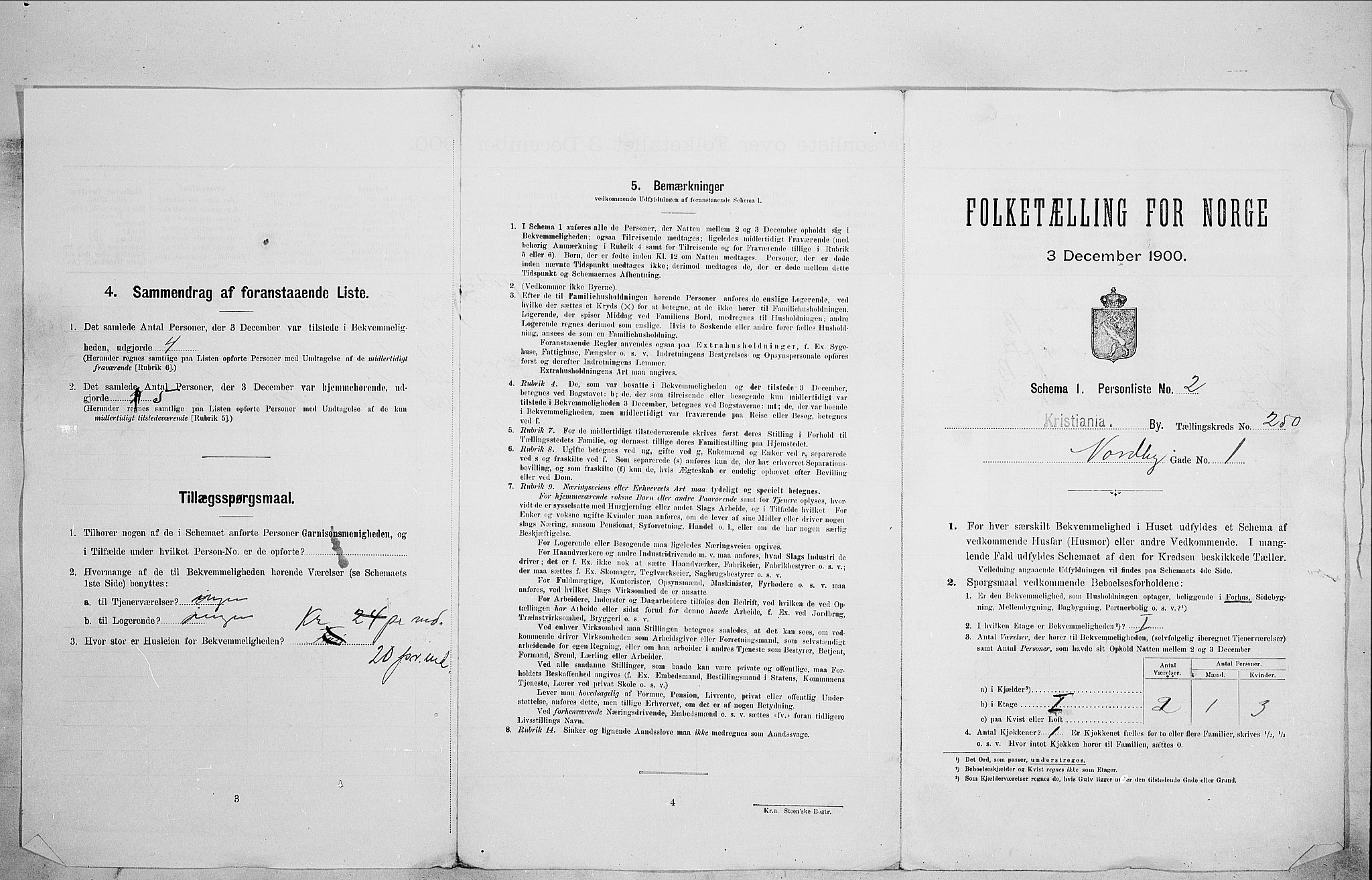 SAO, 1900 census for Kristiania, 1900, p. 64869