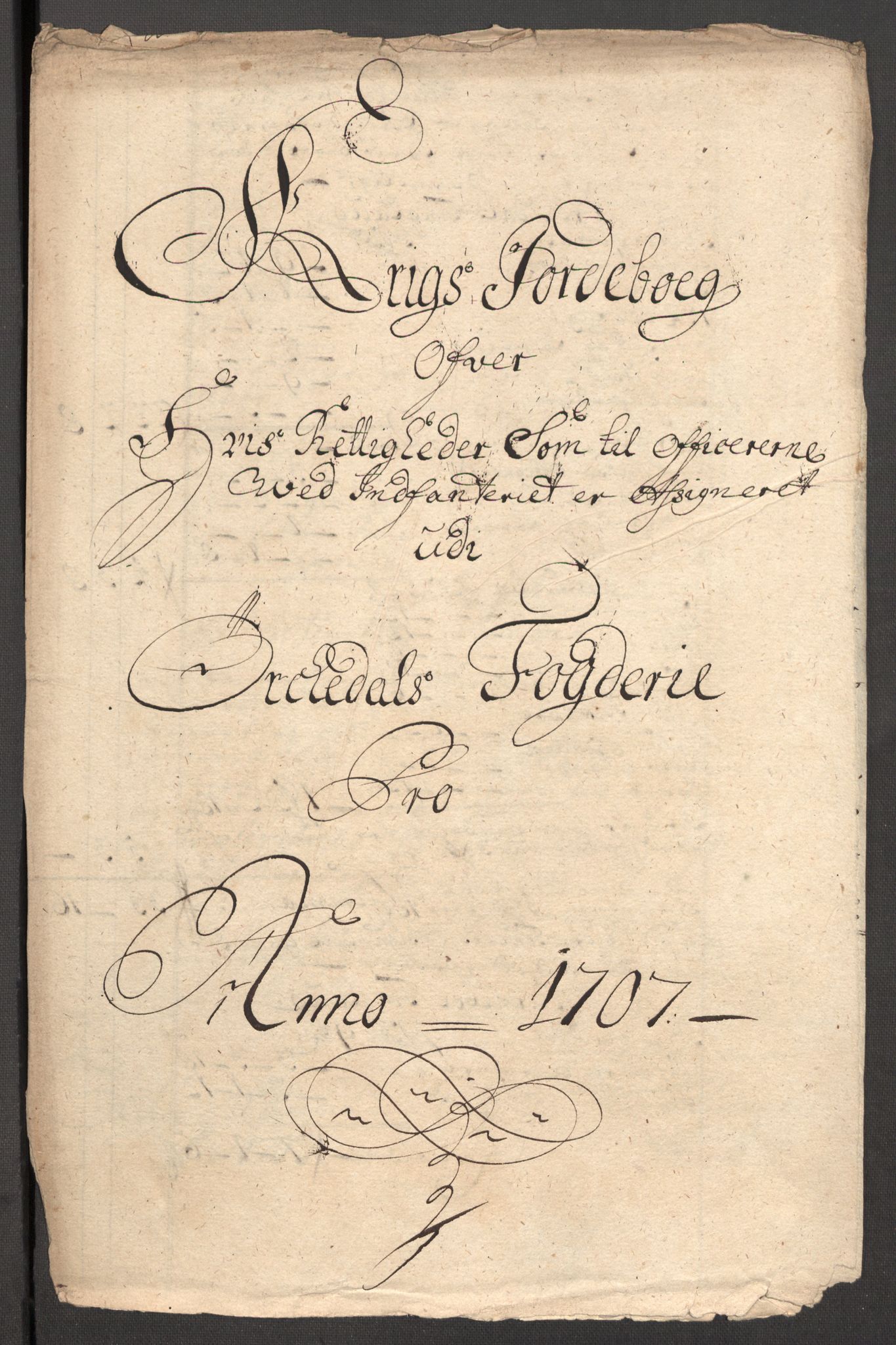 Rentekammeret inntil 1814, Reviderte regnskaper, Fogderegnskap, RA/EA-4092/R60/L3957: Fogderegnskap Orkdal og Gauldal, 1707, p. 341