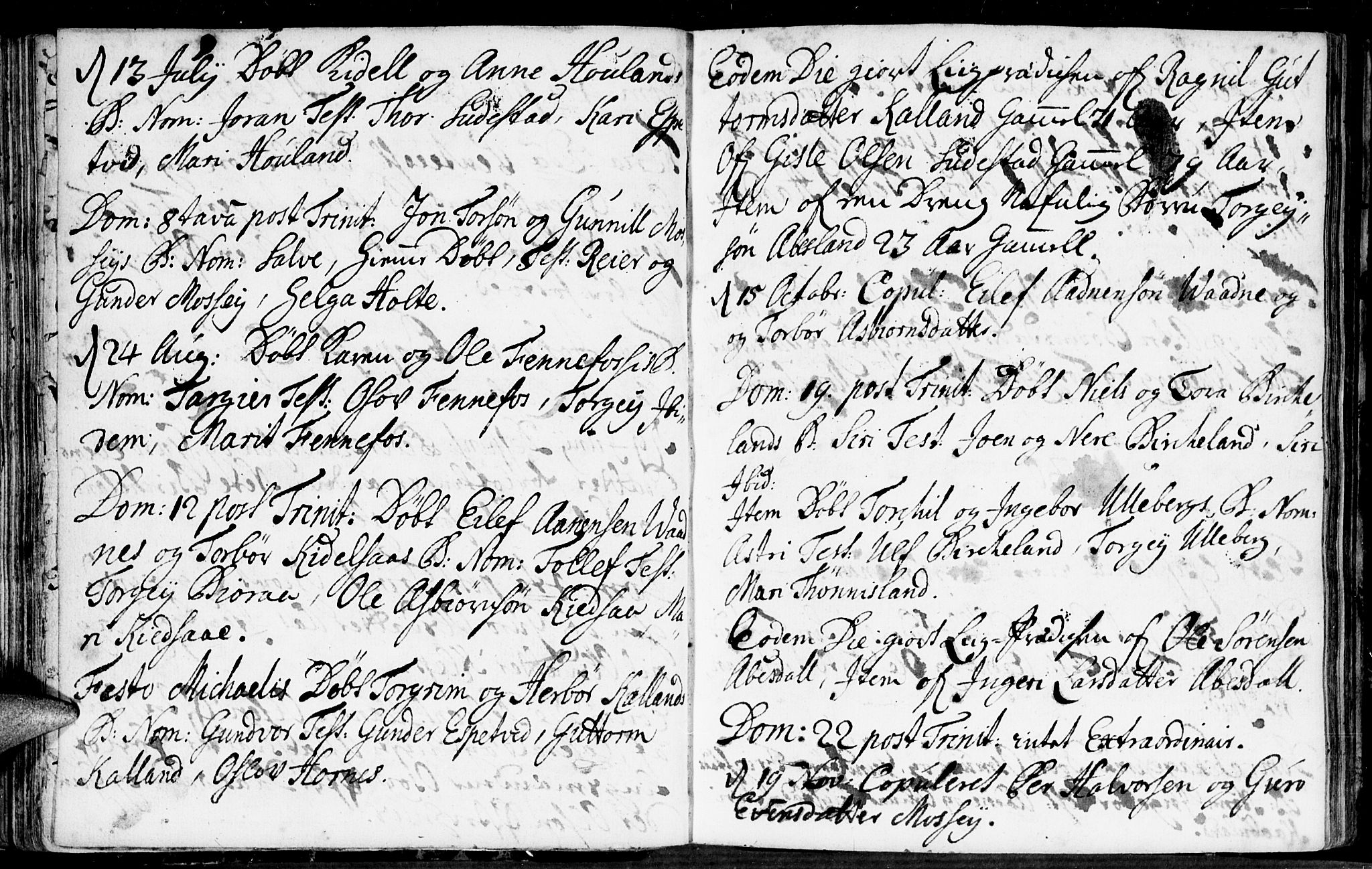 Evje sokneprestkontor, SAK/1111-0008/F/Fa/Fab/L0001: Parish register (official) no. A 1, 1704-1764, p. 92-93