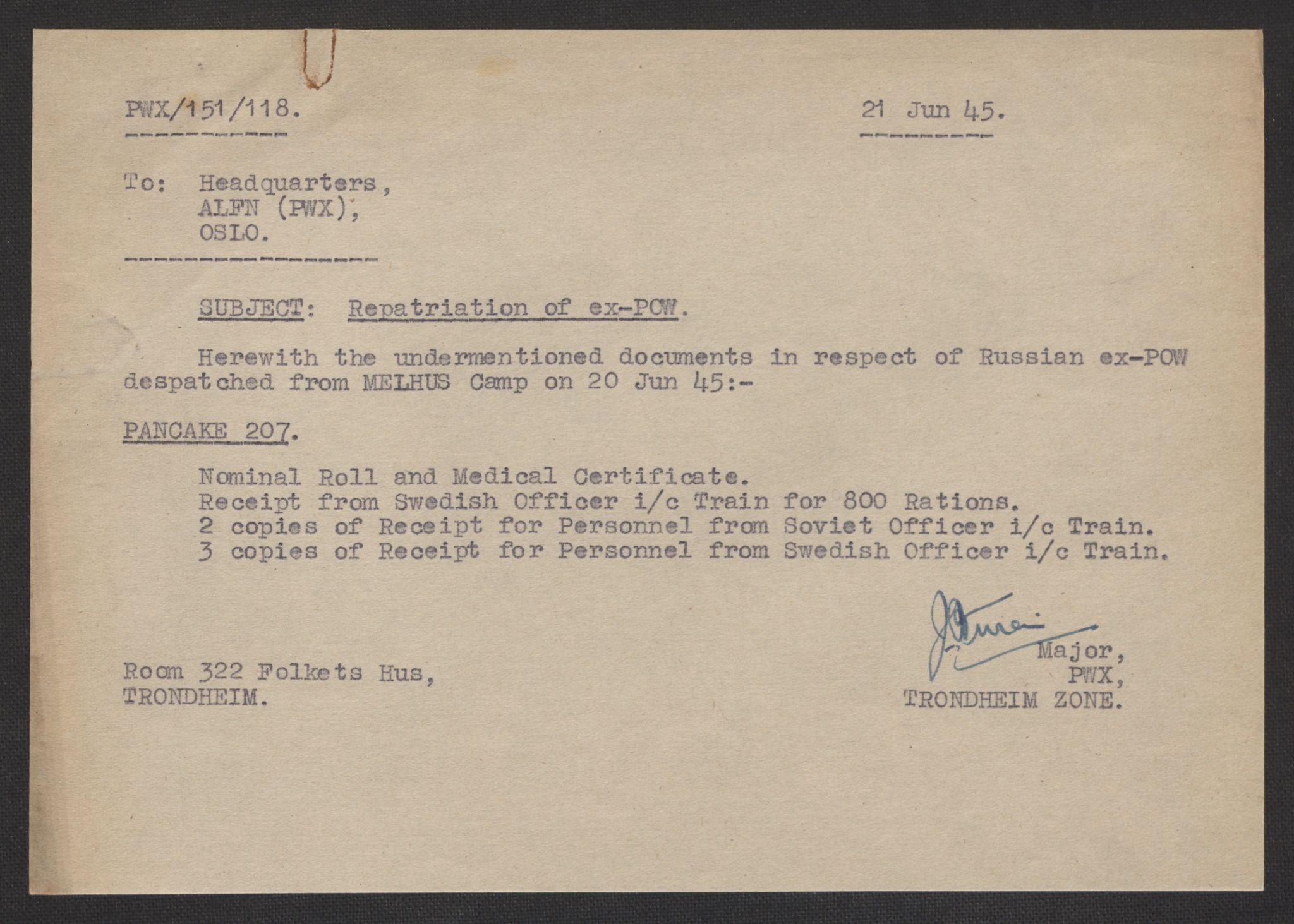 Flyktnings- og fangedirektoratet, Repatrieringskontoret, AV/RA-S-1681/D/Db/L0017: Displaced Persons (DPs) og sivile tyskere, 1945-1948, p. 496