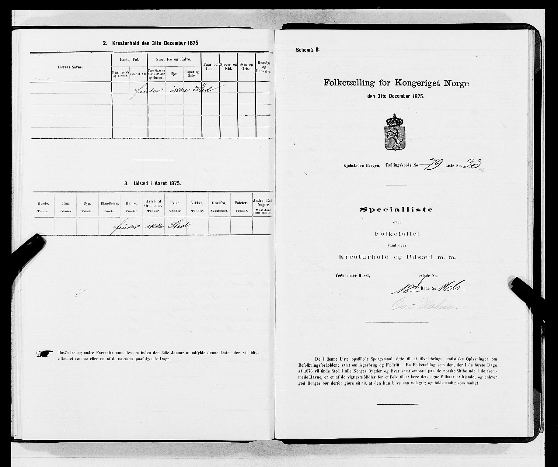 SAB, 1875 census for 1301 Bergen, 1875, p. 4276