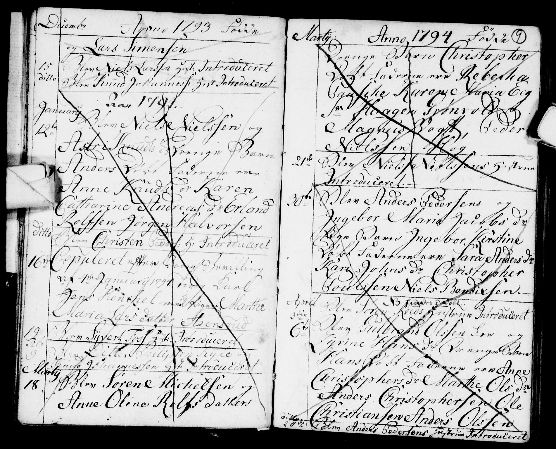 Strømsø kirkebøker, AV/SAKO-A-246/F/Fb/L0003: Parish register (official) no. II 3, 1793-1799, p. 9