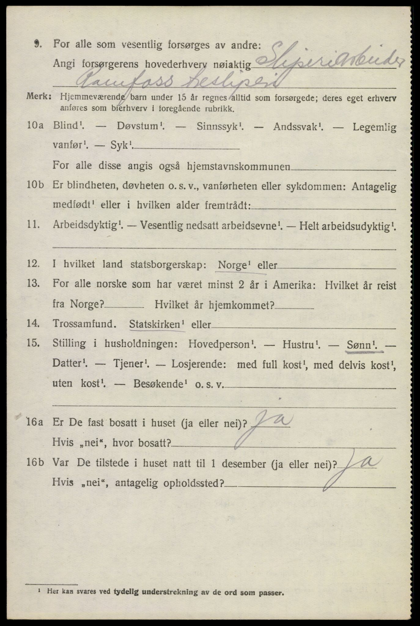 SAKO, 1920 census for Krødsherad, 1920, p. 2374