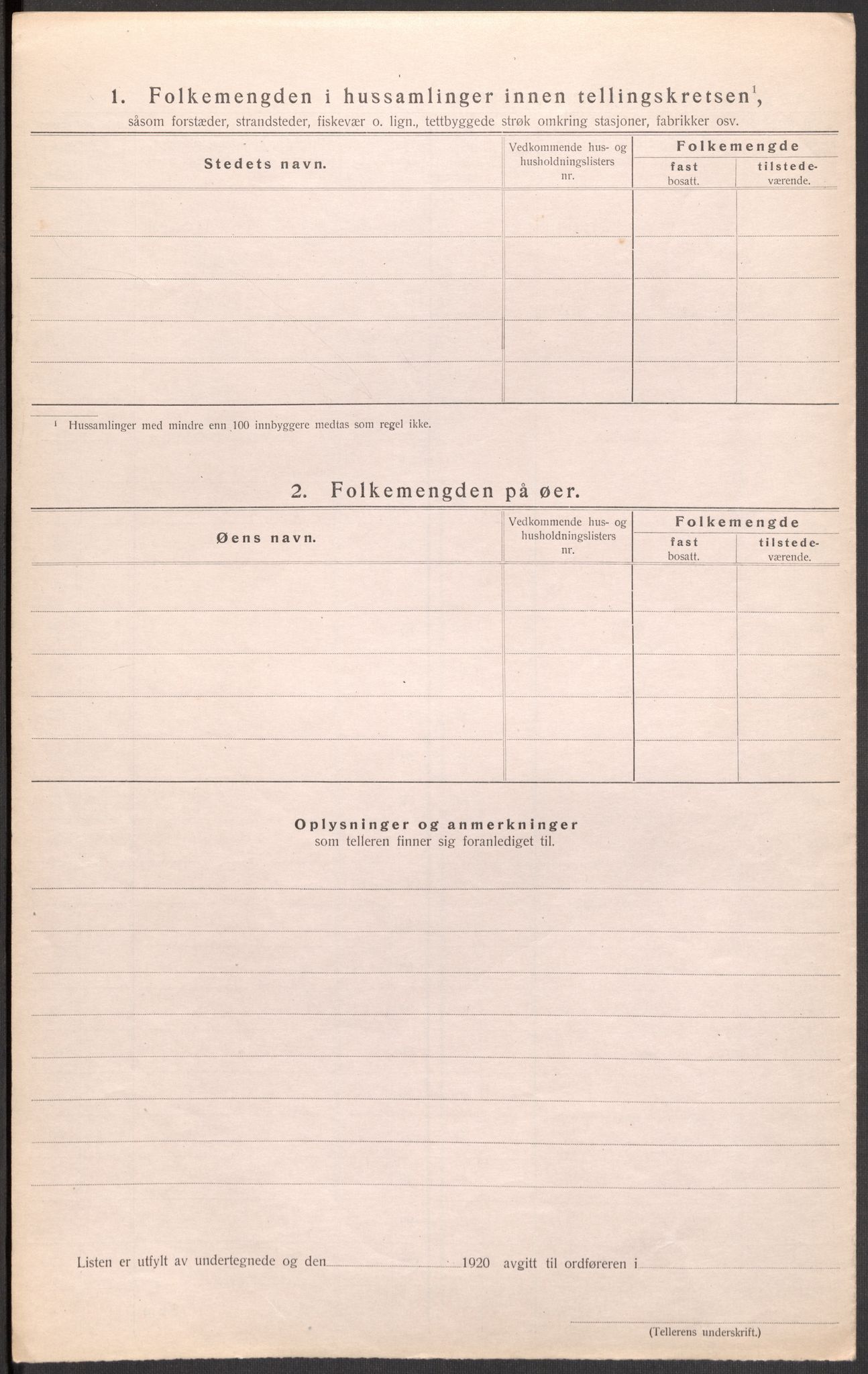 SAST, 1920 census for Hetland, 1920, p. 110