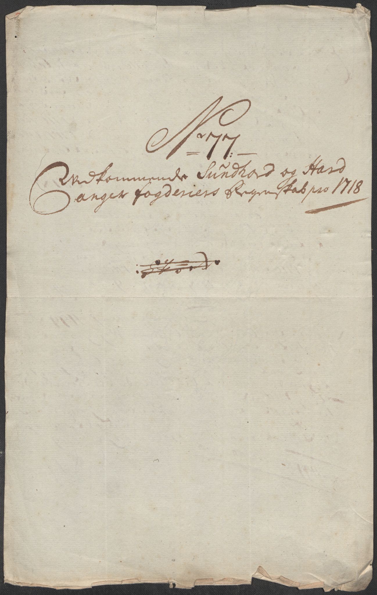 Rentekammeret inntil 1814, Reviderte regnskaper, Fogderegnskap, AV/RA-EA-4092/R48/L2996: Fogderegnskap Sunnhordland og Hardanger, 1718, p. 137