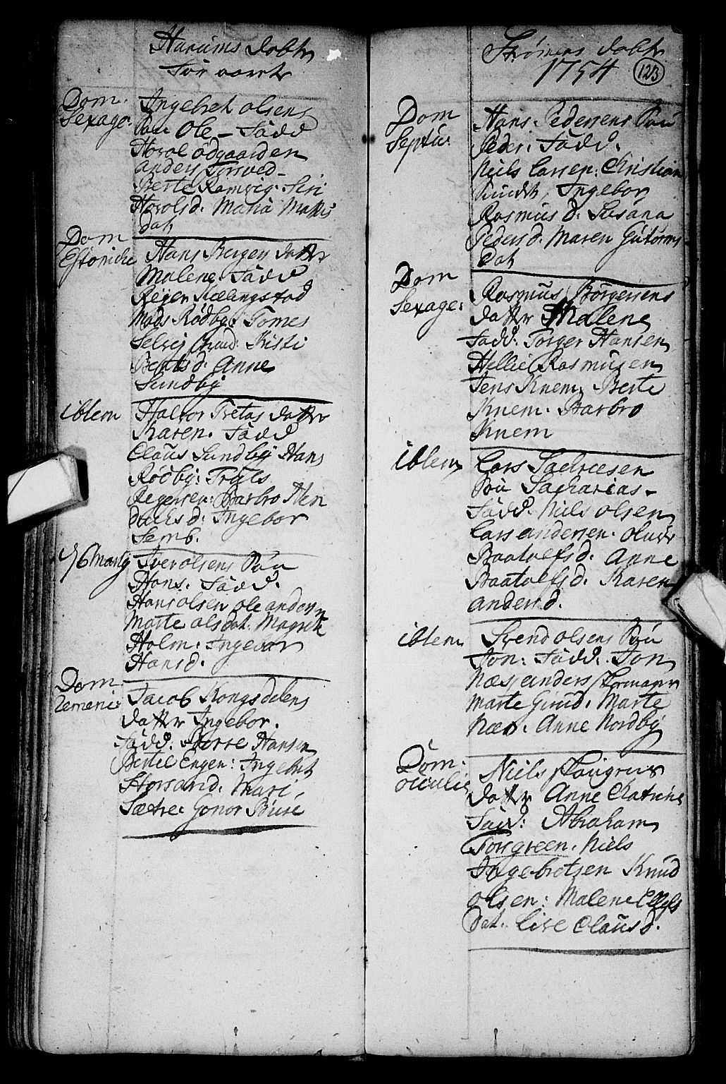 Hurum kirkebøker, AV/SAKO-A-229/F/Fa/L0002: Parish register (official) no. 2, 1733-1757, p. 123