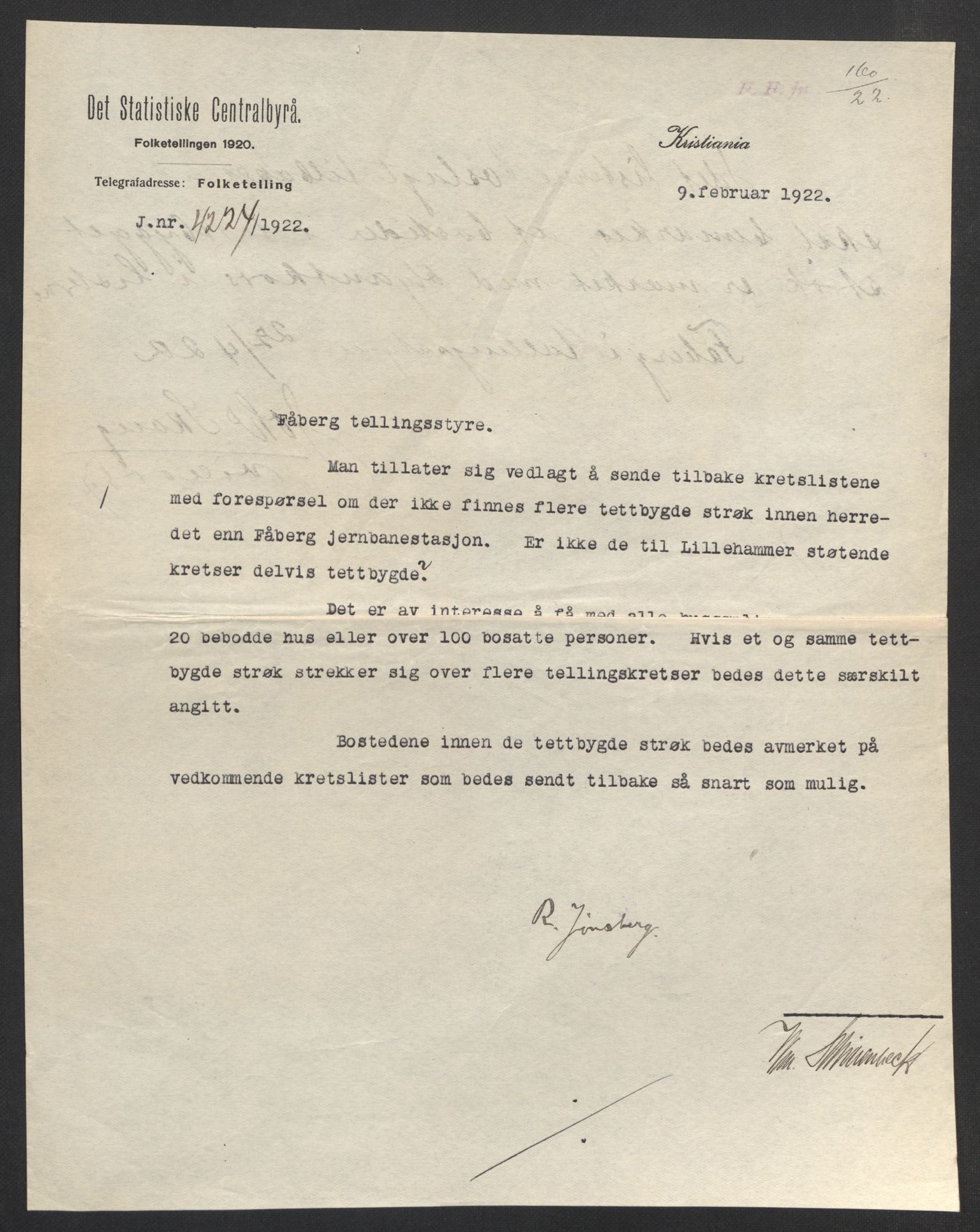 SAH, 1920 census for Fåberg, 1920, p. 8