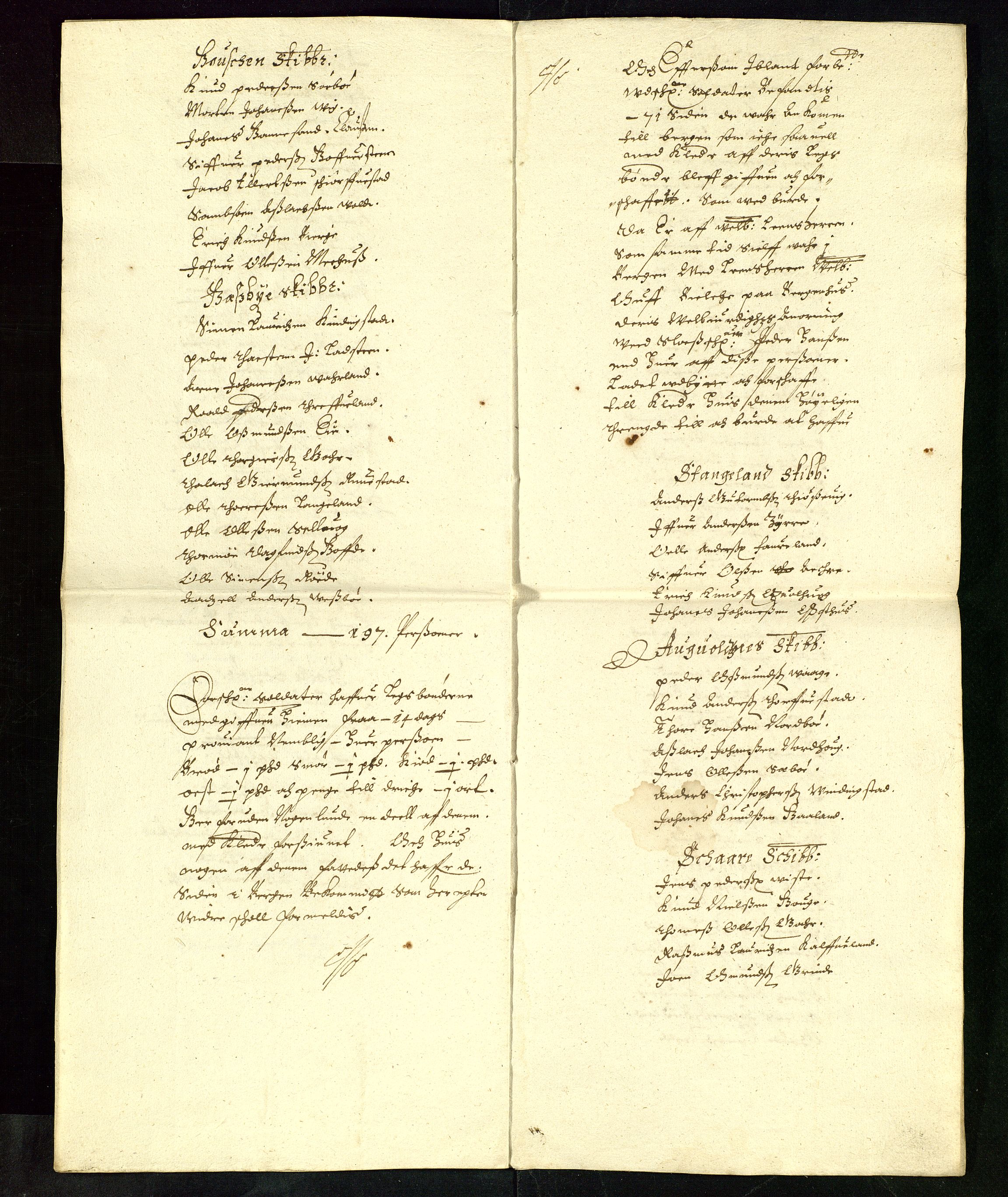 Stavanger len, AV/SAST-A-101870/Ob/L0025: Diverse, 1644-1661, p. 153