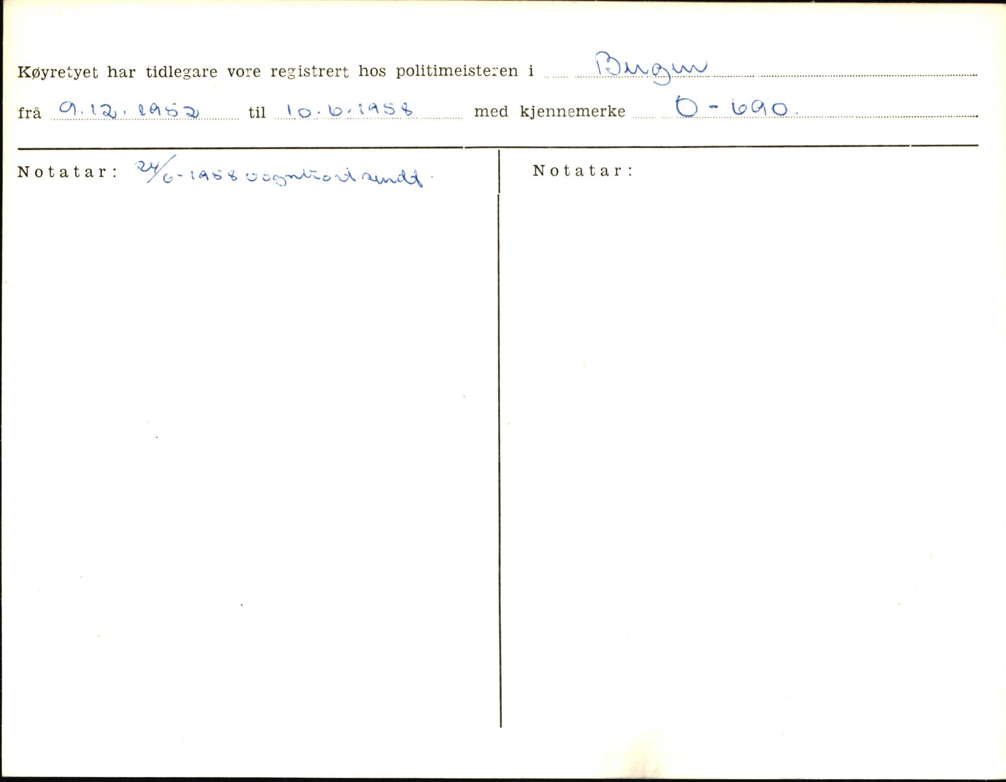 Statens vegvesen, Sogn og Fjordane vegkontor, AV/SAB-A-5301/4/F/L0006: Registerkort utmeldte Fjordane S8300-9500, 1930-1961, p. 55