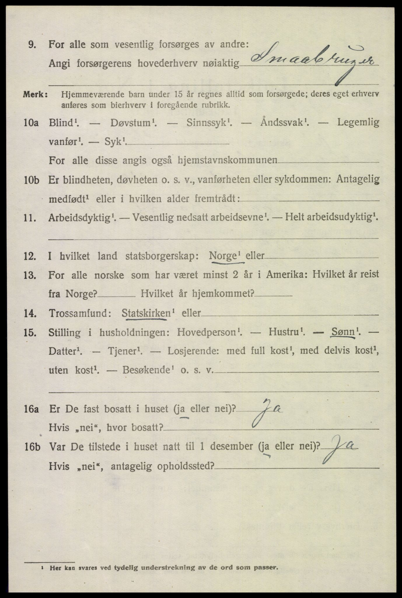 SAH, 1920 census for Våler (Hedmark), 1920, p. 5504