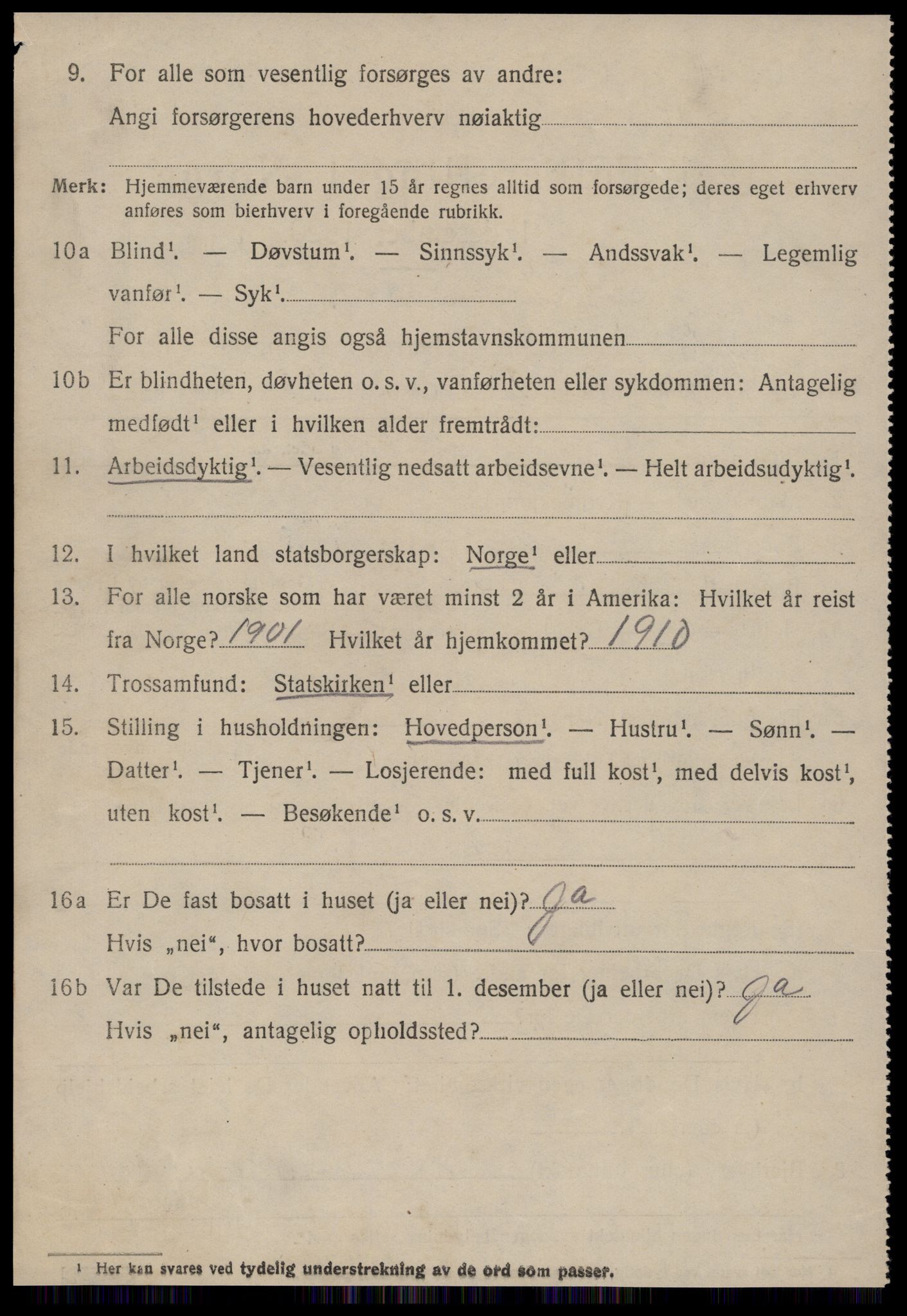 SAT, 1920 census for Stordal, 1920, p. 1537