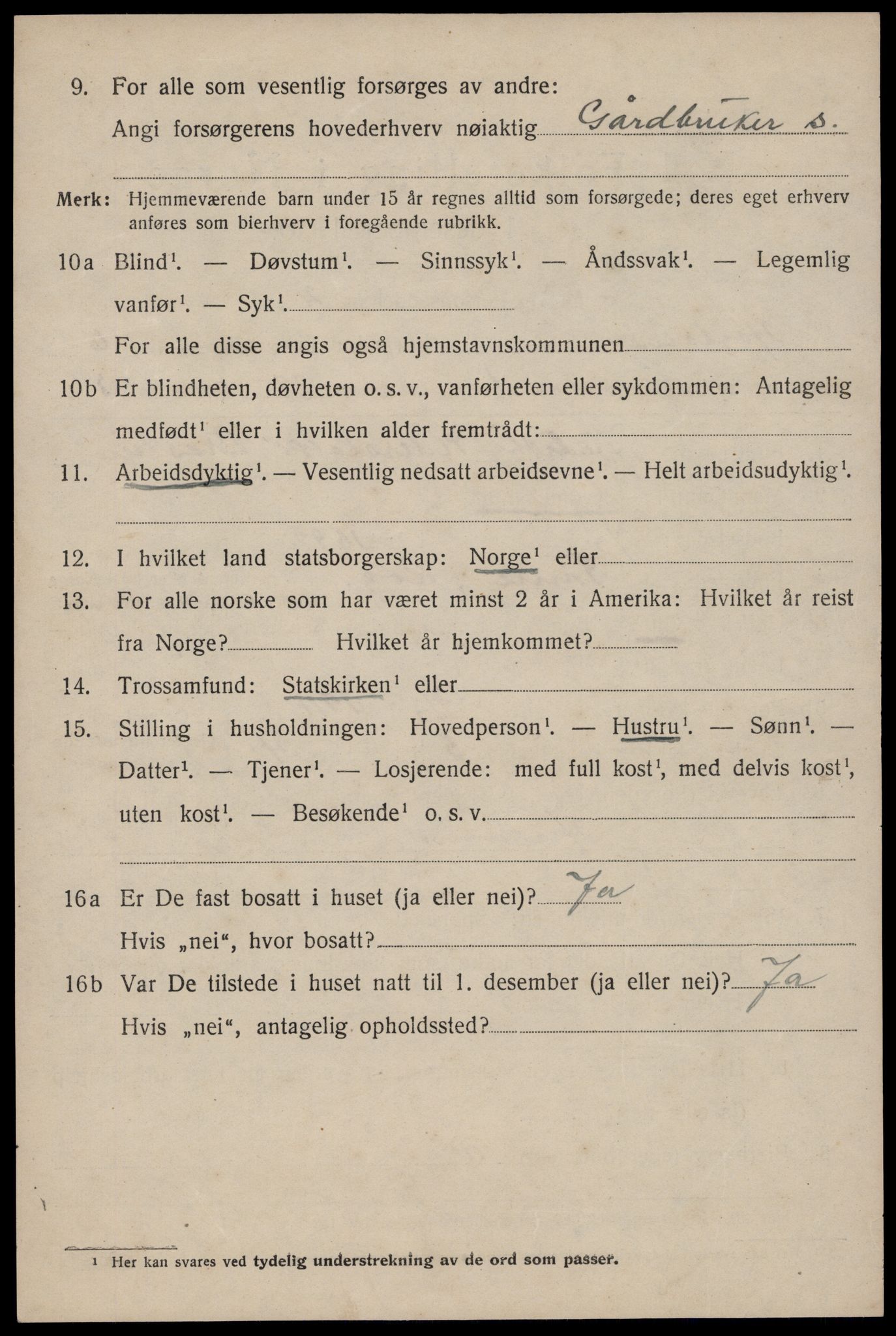 SAST, 1920 census for Høyland, 1920, p. 4267