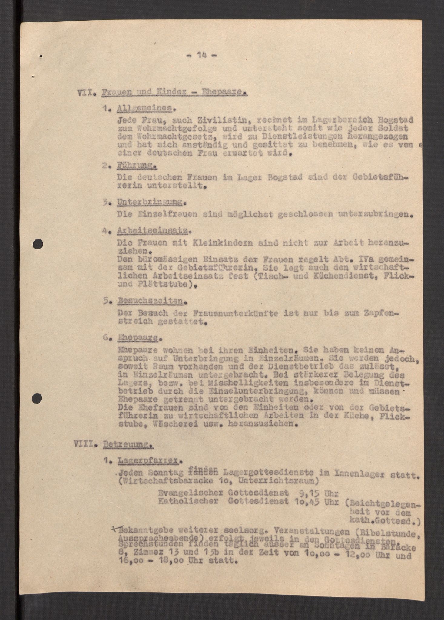 Deutscher Oberbefehlshaber Norwegen (DOBN), AV/RA-RAFA-2197/D/Dja/L0070/0001: DBO Abt. 1a / Lagerordnungen, 1946